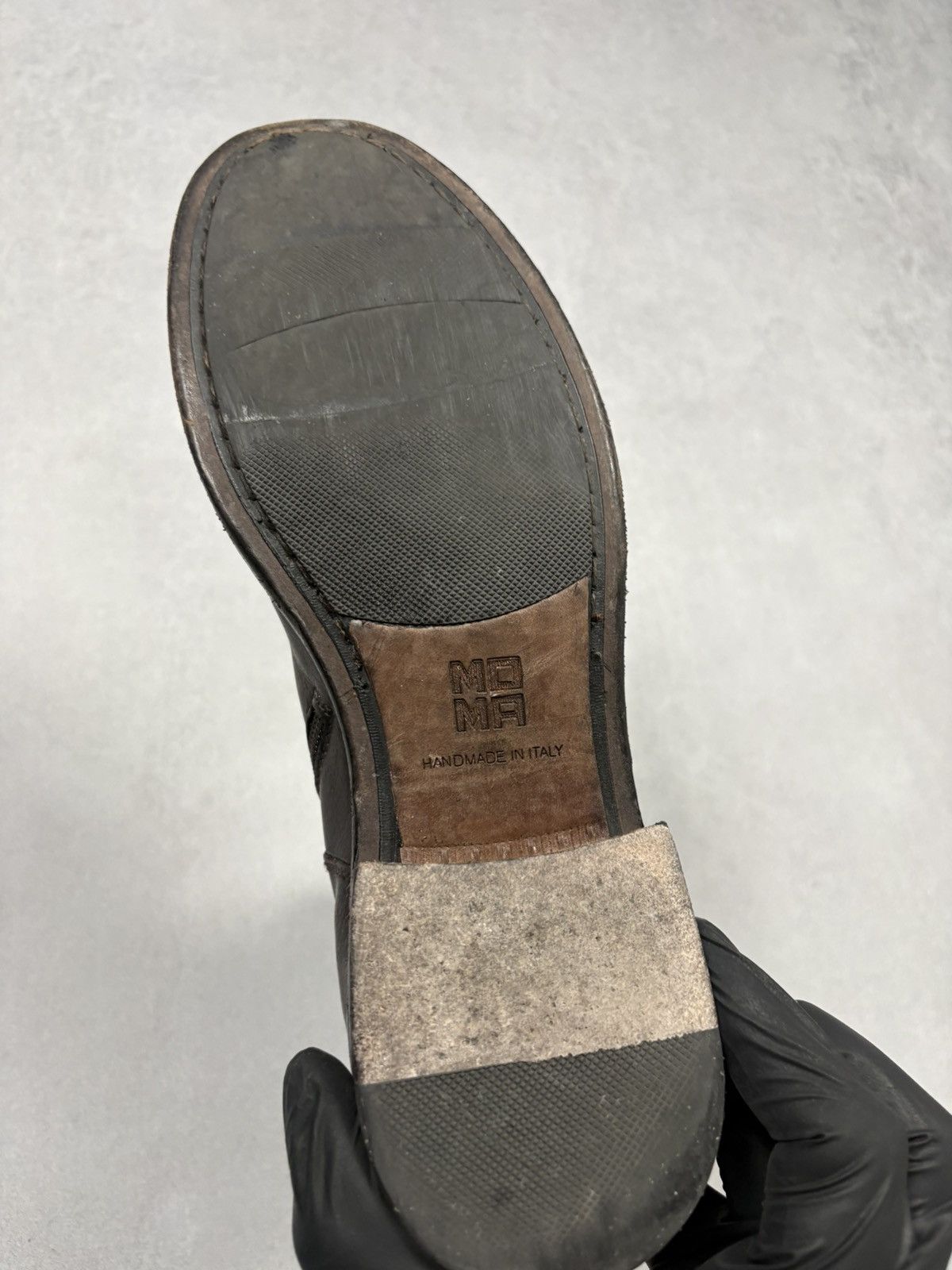 MoMA MOMA Handmade Distressed Brown Leather Zip Ankle Boots EU 41 Size US 8 / EU 41 - 11 Thumbnail