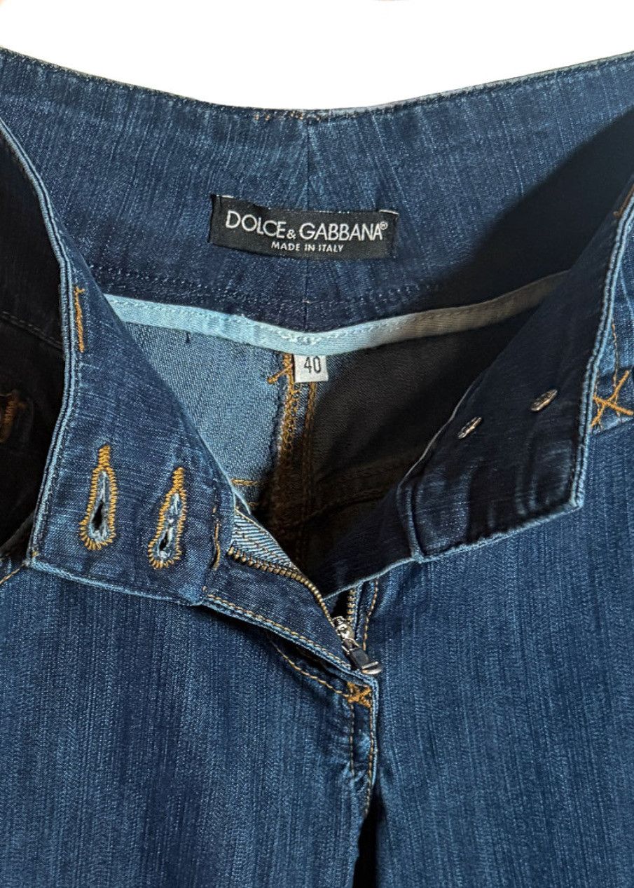 Dolce & Gabbana Dolce & Gabbana Vintage Blue Turquoise Stone Pockets Jeans Size 27" / US 4 / IT 40 - 5 Thumbnail