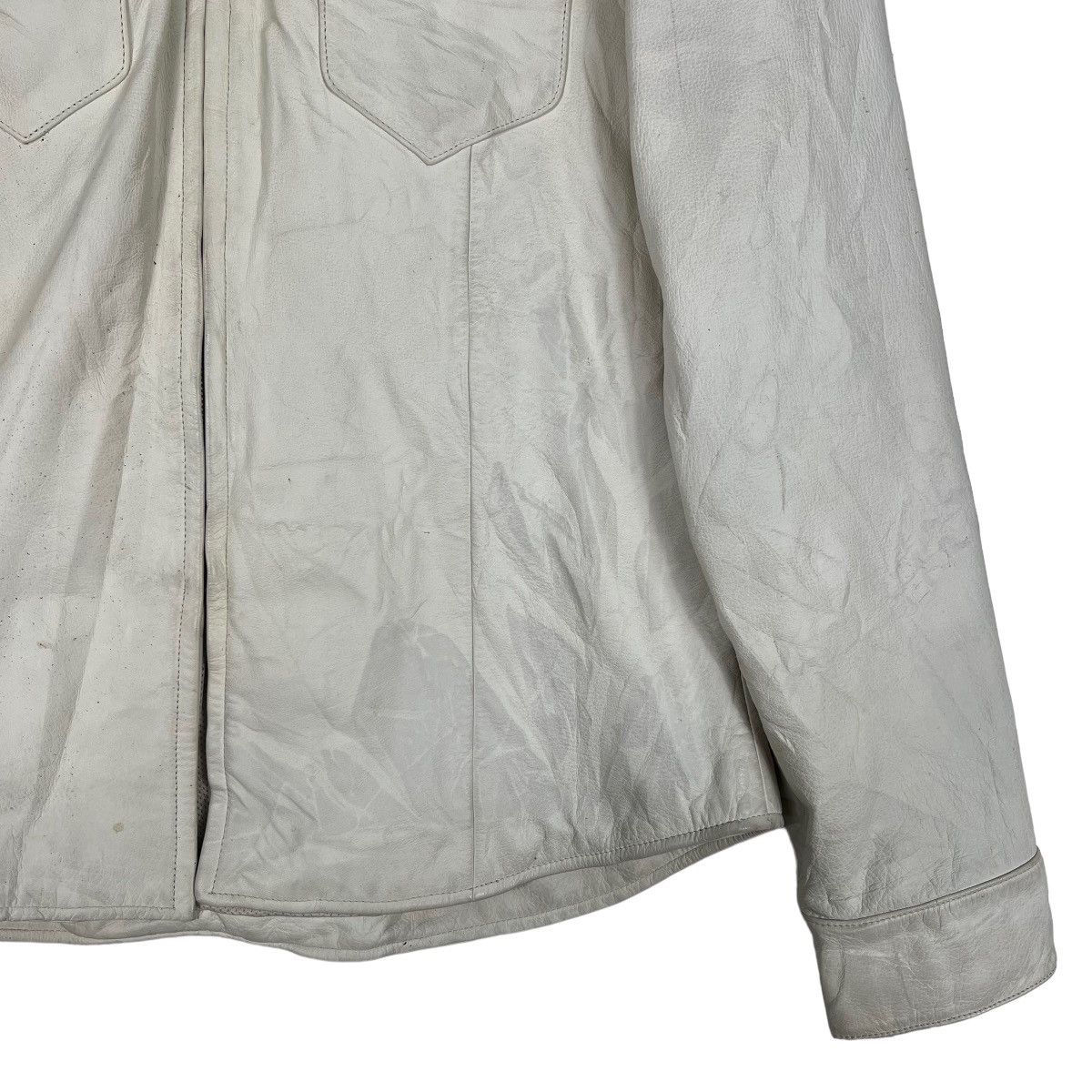 Kadoya 🔥 OUTLAW TOKYO JAPAN LEATHER SHIRT JACKET Size US L / EU 52-54 / 3 - 5 Thumbnail