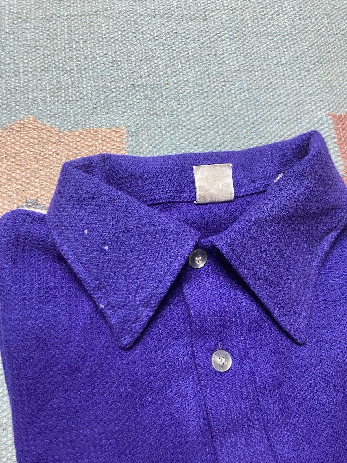 Vintage Vtg 70s Hilton bowling shirt blank jacquard knit medium Size US M / EU 48-50 / 2 - 9 Thumbnail