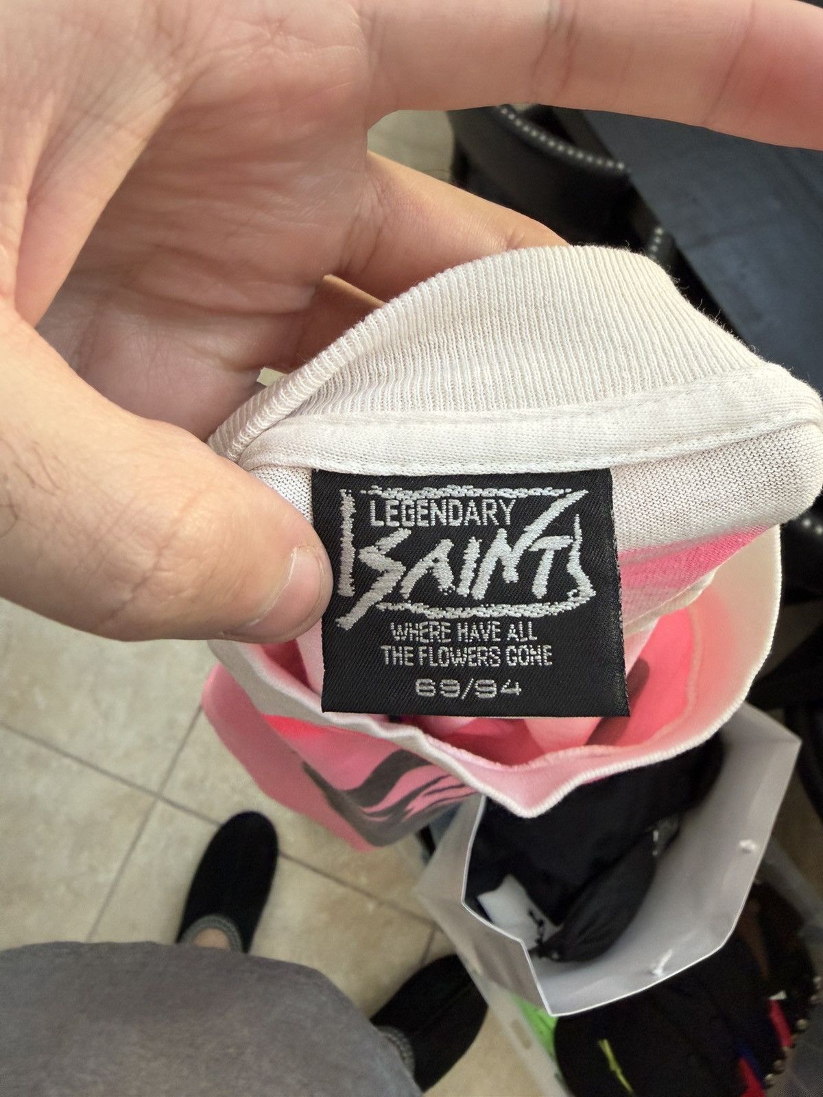Bape × Saint Michael Saint Michael x BAPE Big Ape Head T-Shirt – White / Pink L Size US L / EU 52-54 / 3 - 7 Thumbnail