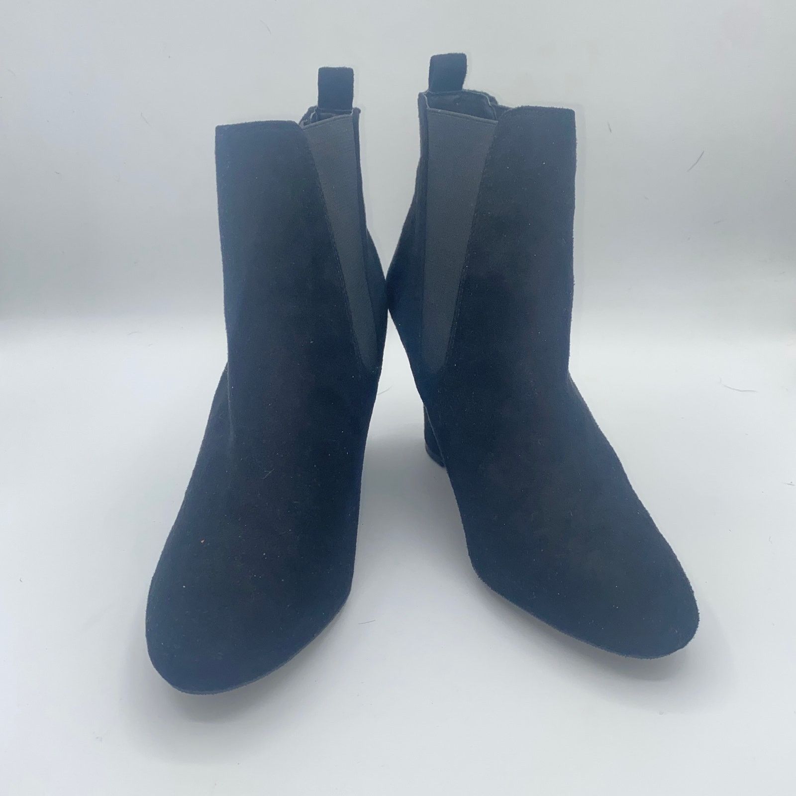 Other Charlotte Russe Black Rebecca Wedge Heeled Ankle Booties 8 Size US 8 / IT 38 - 1 Thumbnail