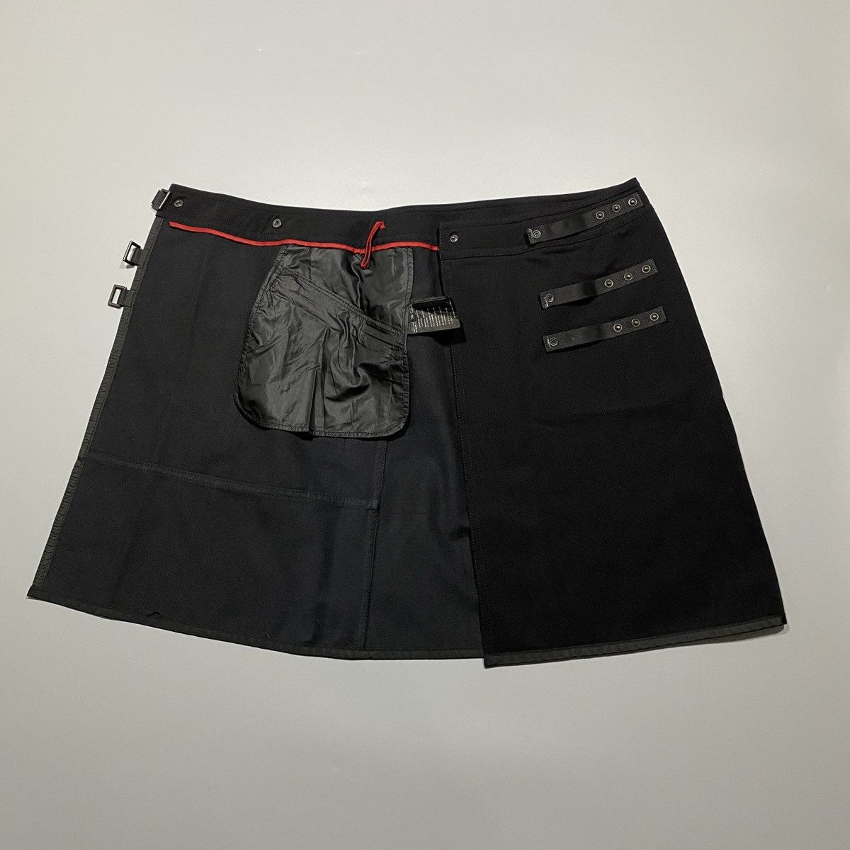 Prada Tech Midi Wrap Skirt Size 26" / US 2 / IT 38 - 4 Thumbnail