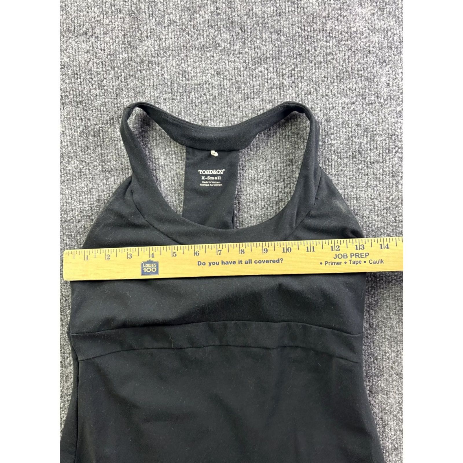 Toad&Co Toad&Co Tank Dress Womens XS Black Racerback Scoop Neck Short Casual Travel Size 40" / US 18 - 3 Thumbnail
