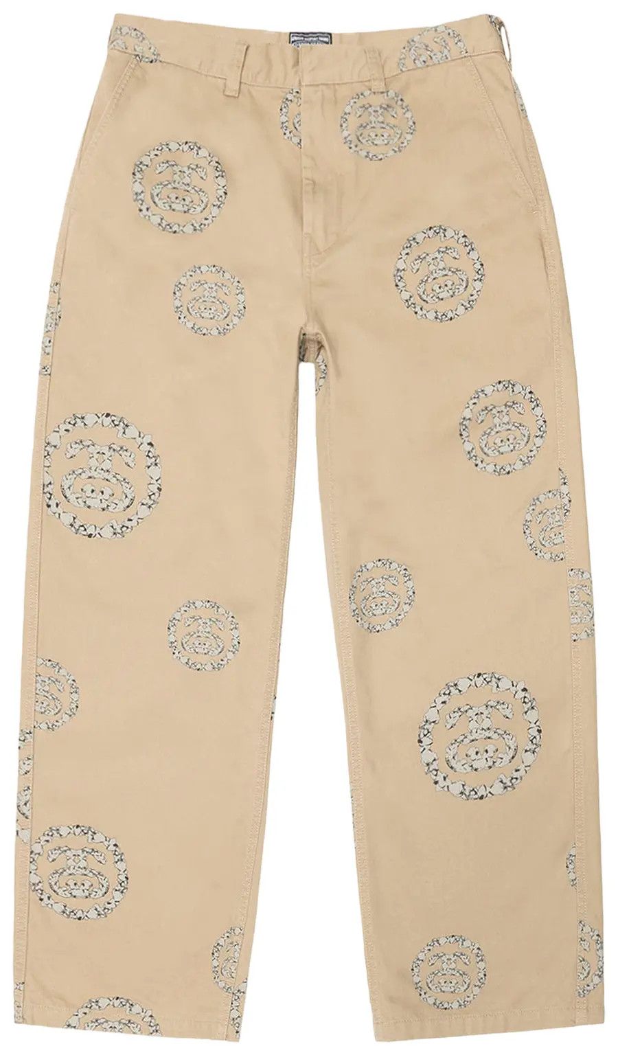 DENIM TEARS × Stussy Stussy x Denim Tears SS Wreath Chino Pants 'Khaki' Size US 38 / EU 54 - 1 Thumbnail