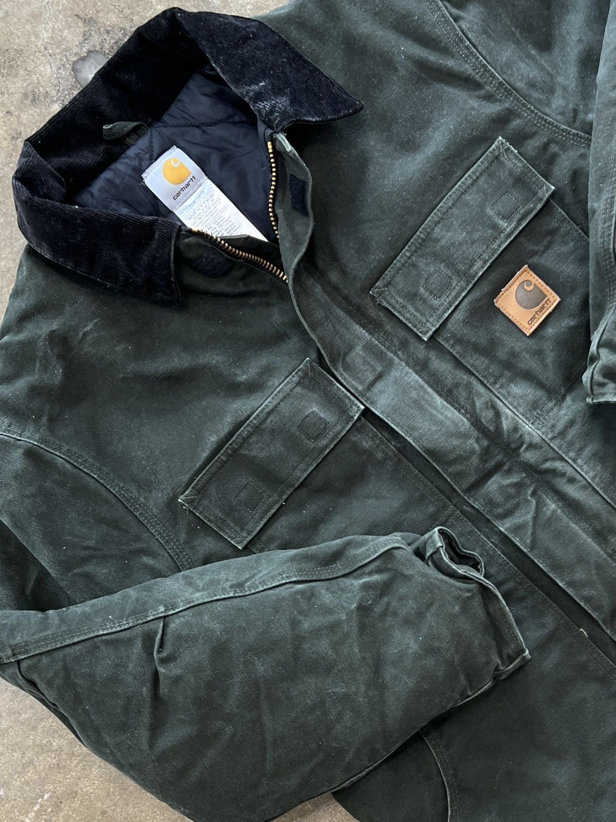 Carhartt Vintage Carhartt Quilted Arctic Jacket Green C26 MOS Large Size US L / EU 52-54 / 3 - 1 Thumbnail