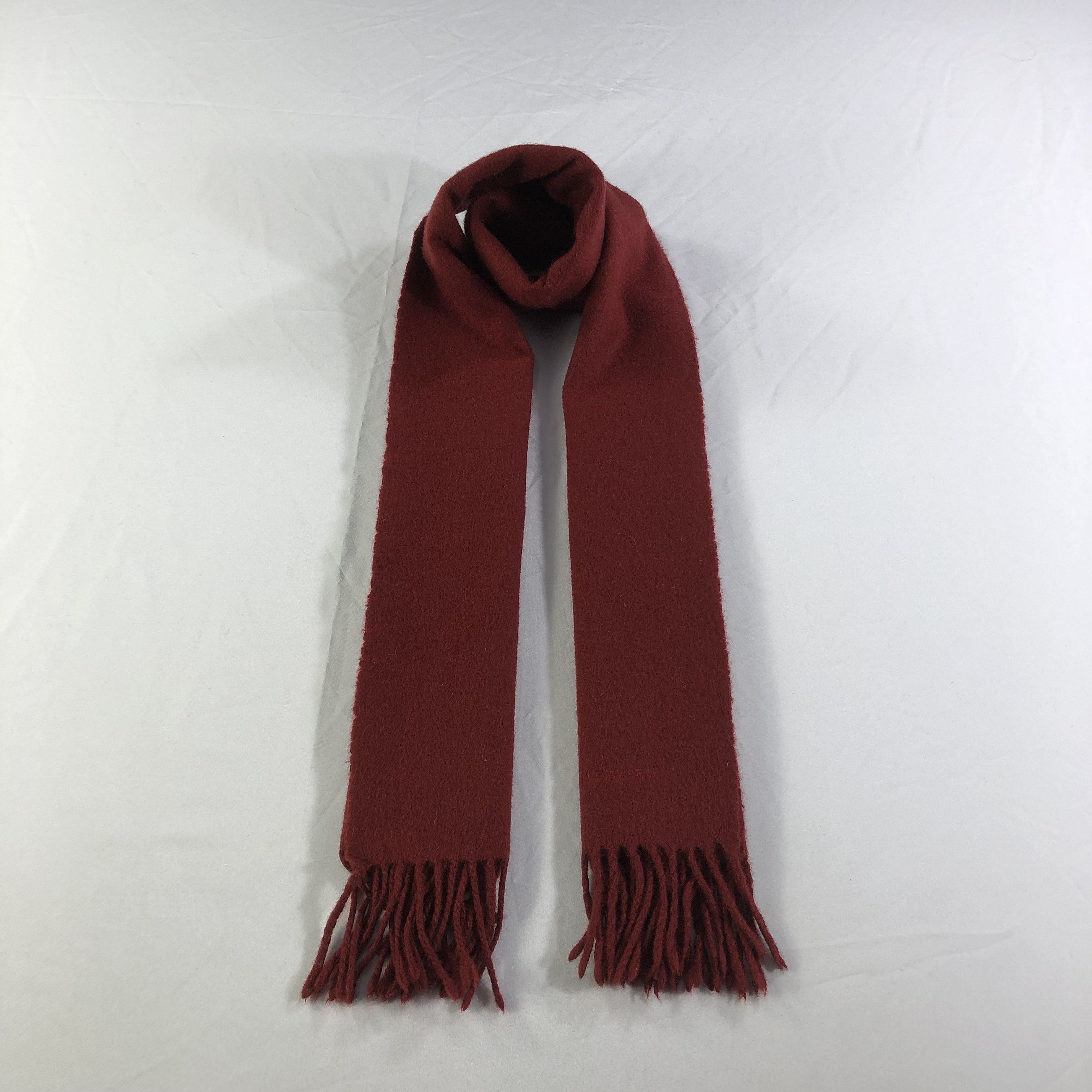 Hermes Hermes Plain Cashmere Scarf Muffler V1440 Size ONE SIZE - 1 Thumbnail