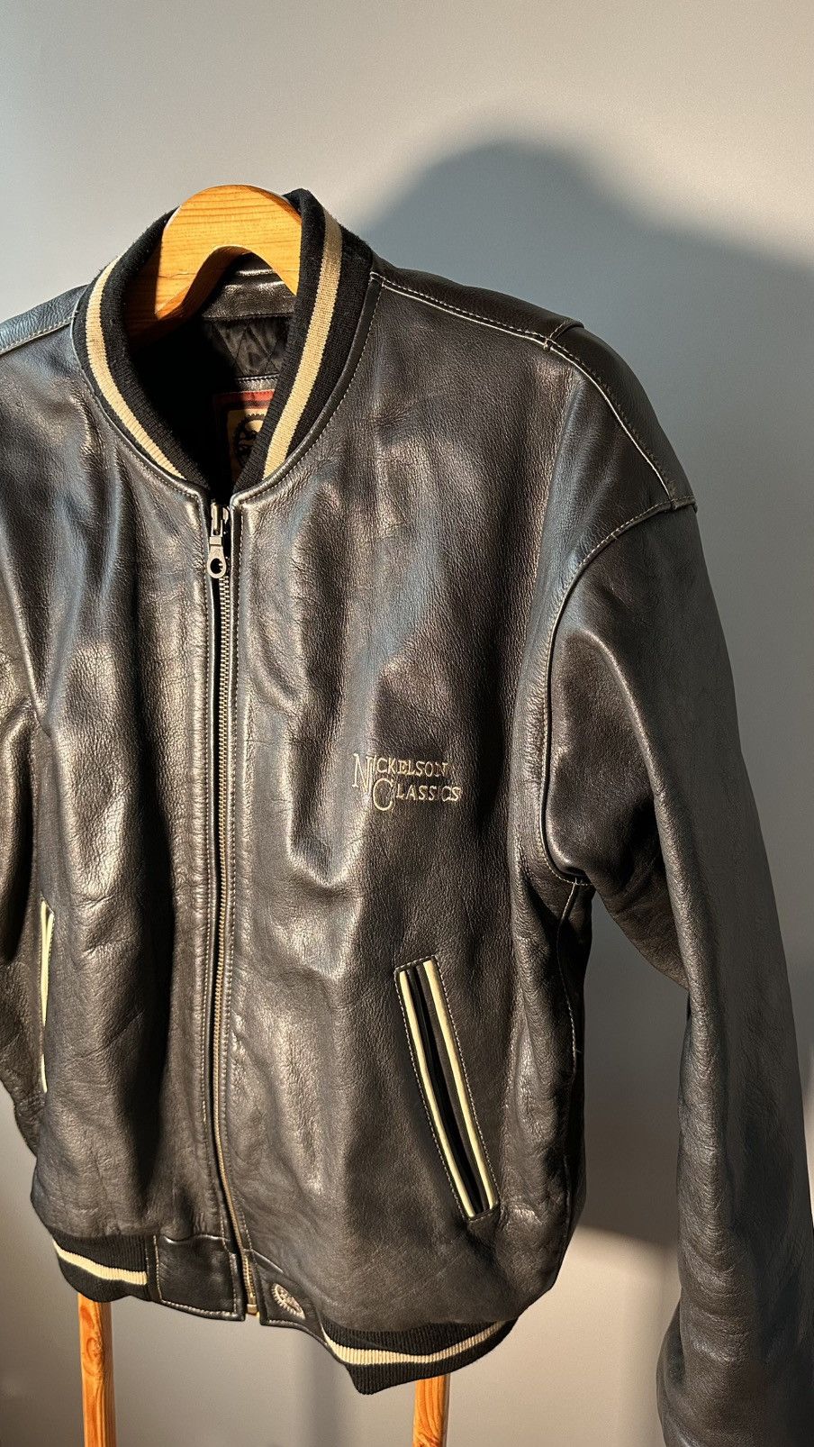 Vintage Nickelson Classic vintage leather jacket made in Asia Size US XL / EU 56 / 4 - 8 Thumbnail