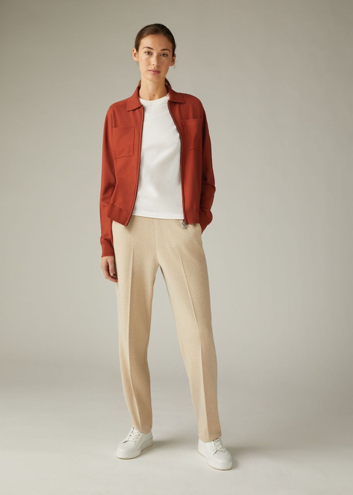 Loro Piana o1srvl11e0125 Valsesia Bomber Jacket in Reddish-Brown Size M / US 6-8 / IT 42-44 - 5 Thumbnail
