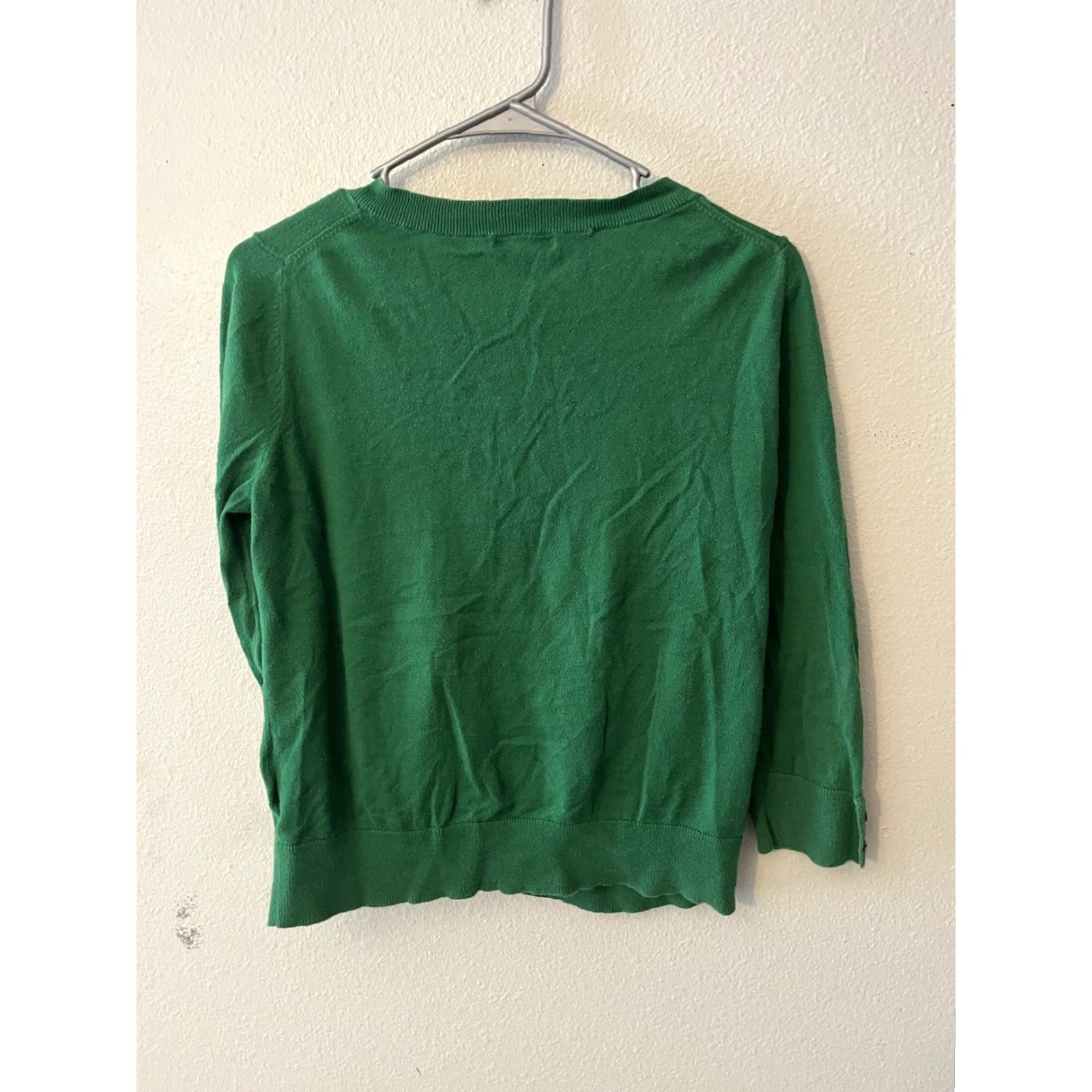Gap GAP Cardigan Size M Button Lightweight Cotton Crew 3/4 Sleeve Green Sweater Size M / US 6-8 / IT 42-44 - 3 Thumbnail