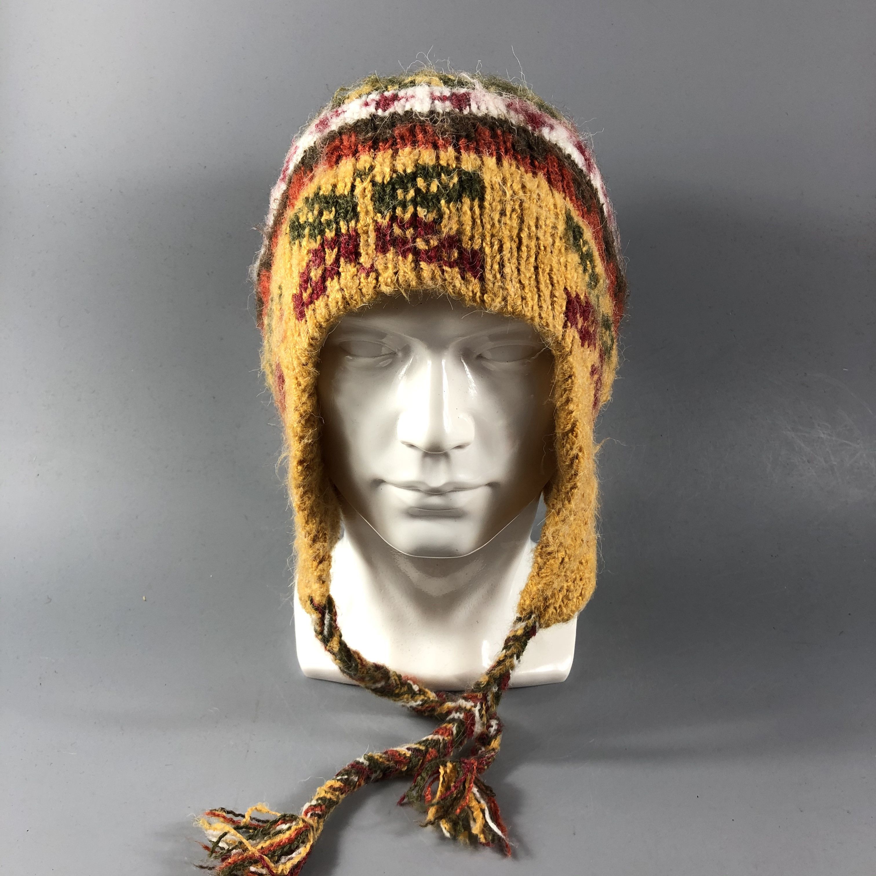 Vintage Ushanka Navajo Earflap Beanie Snowcap Snow Hat B778 Size ONE SIZE - 2 Thumbnail