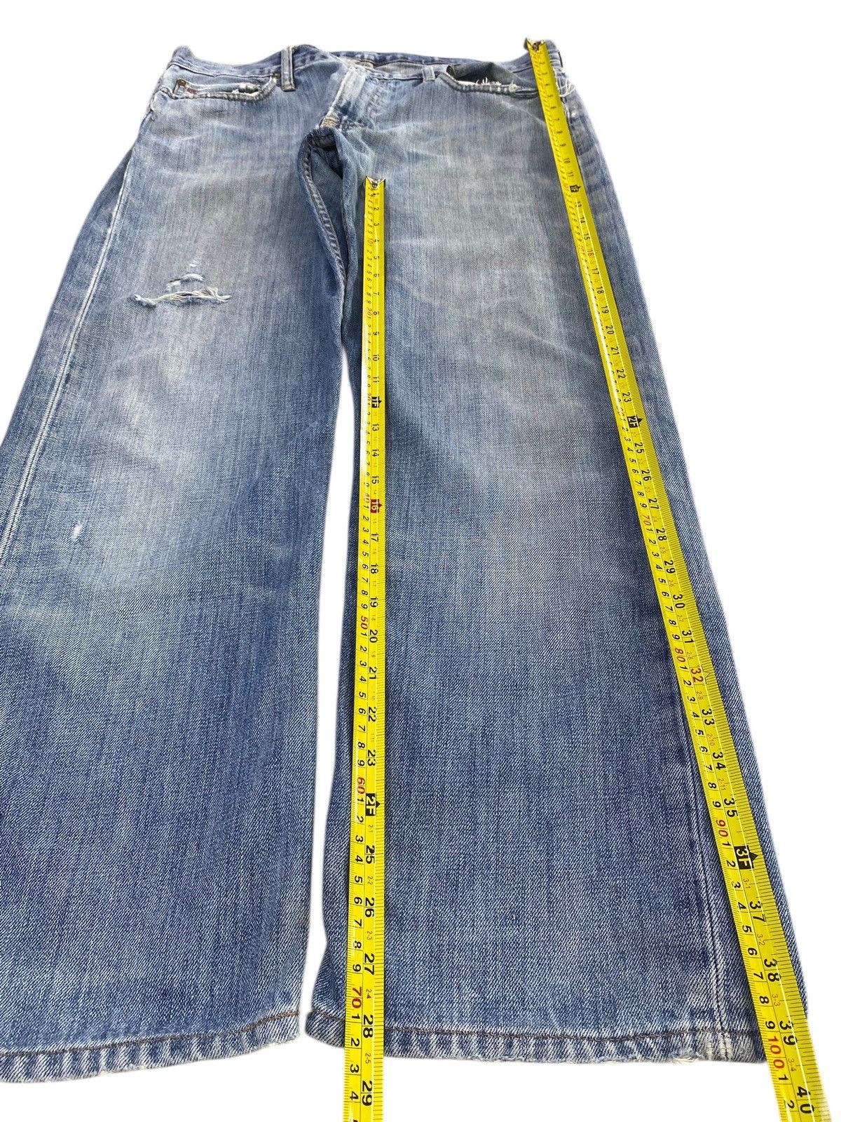 Polo Ralph Lauren Polo Ralph Lauren Acid Blue Wash Style Loose Jeans Size US 34 / EU 50 - 7 Thumbnail