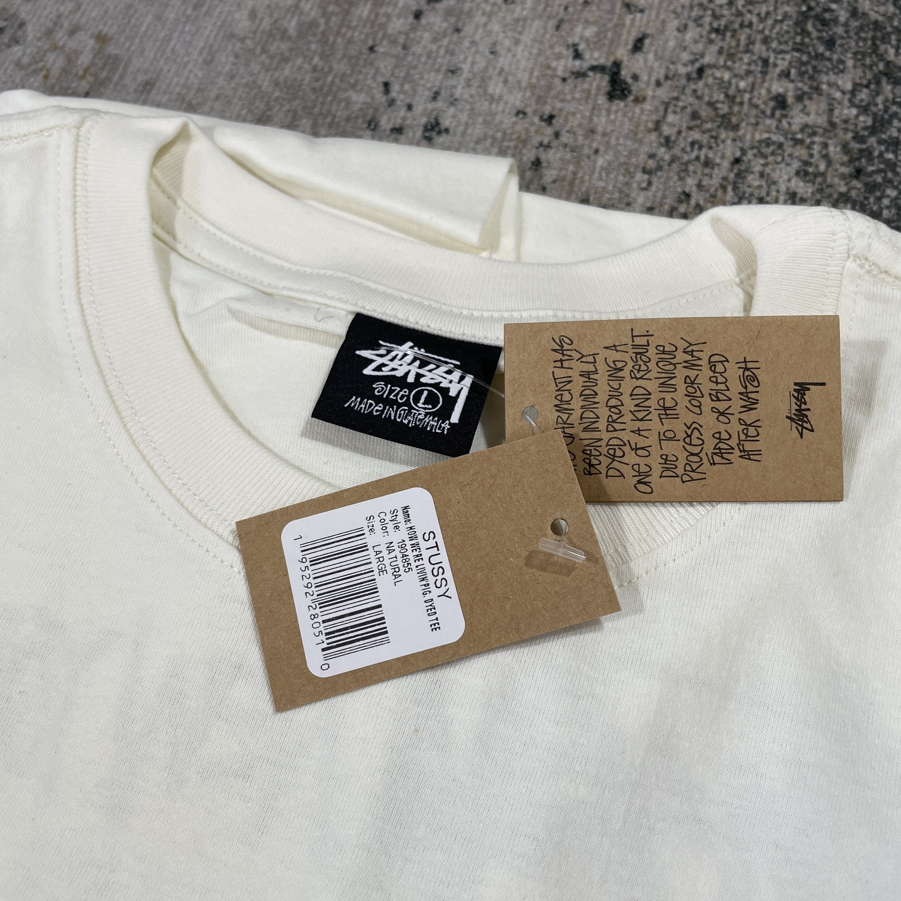 Stussy STUSSY LIVIN PIG. DYED TEE // LARGE Size US L / EU 52-54 / 3 - 5 Thumbnail
