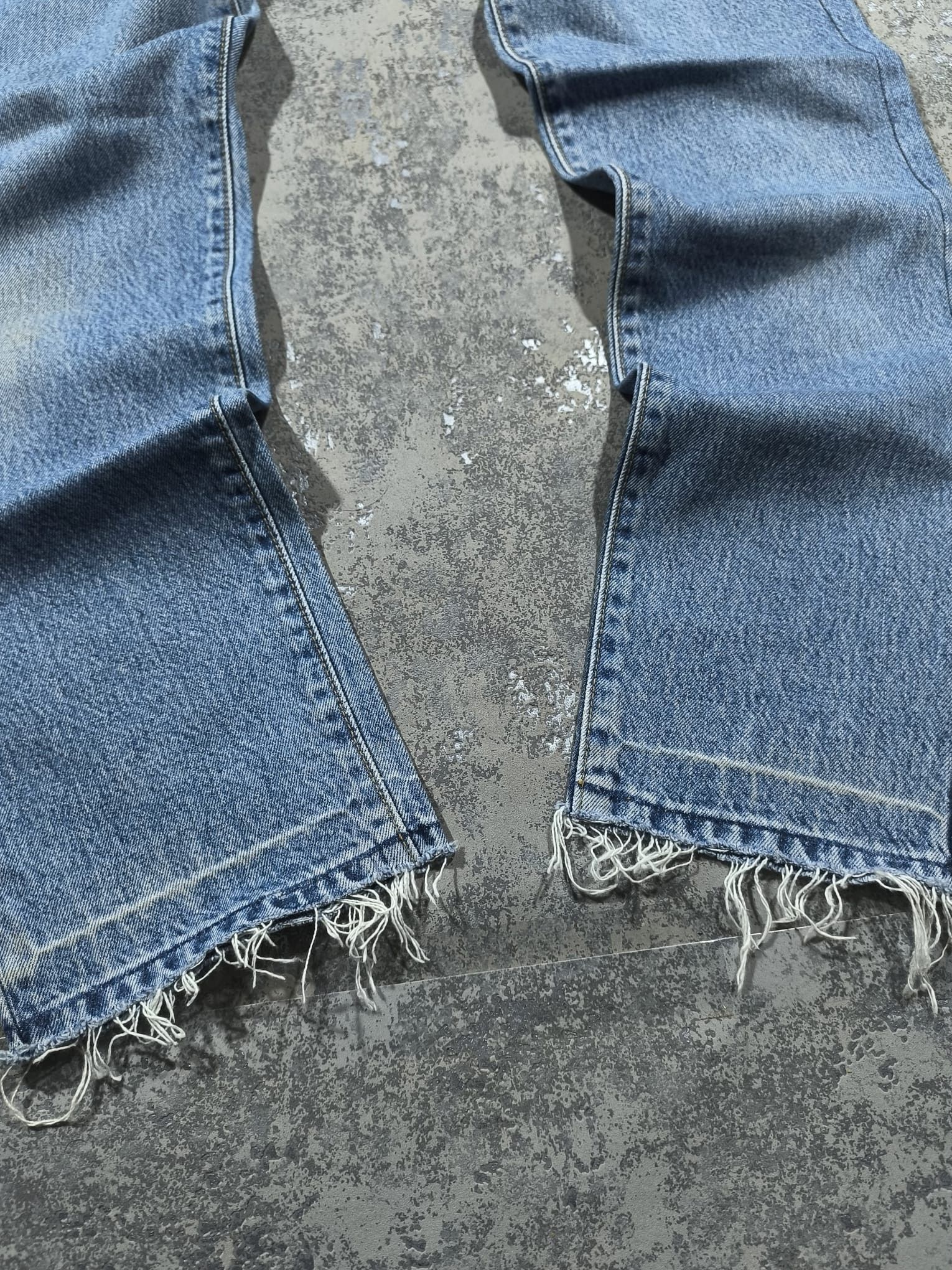 Edwin vtg Edwin London Slim made in Japan 90s Distressed Unhemmed Size US 29 - 5 Thumbnail