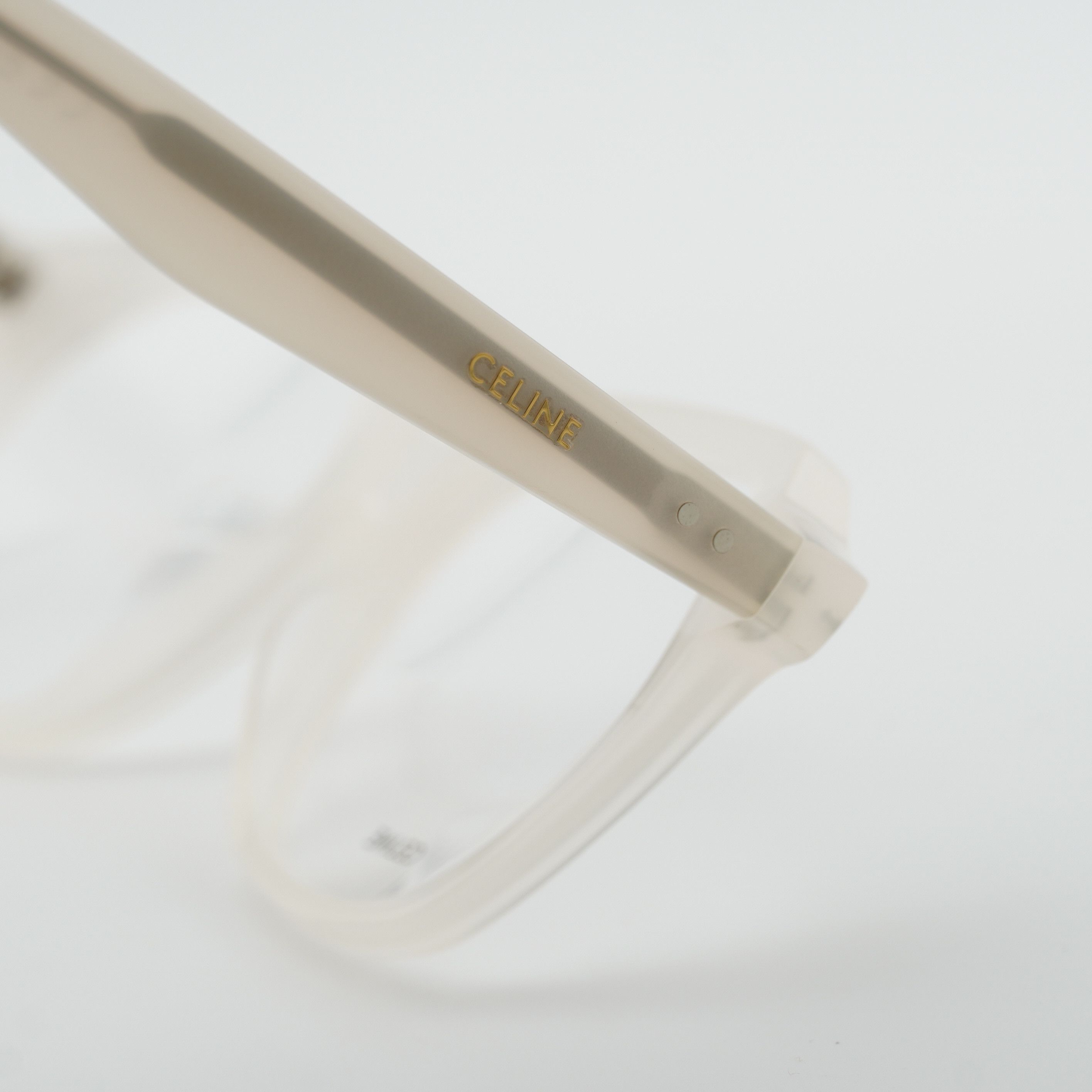 Celine Celine CL50127I 025 Eyeglasses Ivory 52mm Square Frame Size ONE SIZE - 4 Thumbnail
