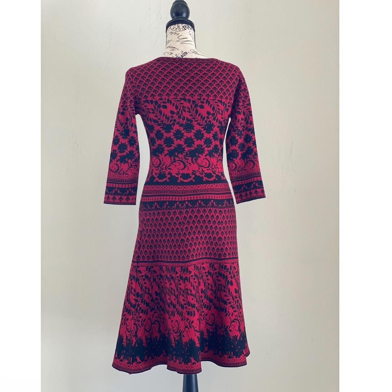 Macys X Taylor Jacquard Sweater Dress