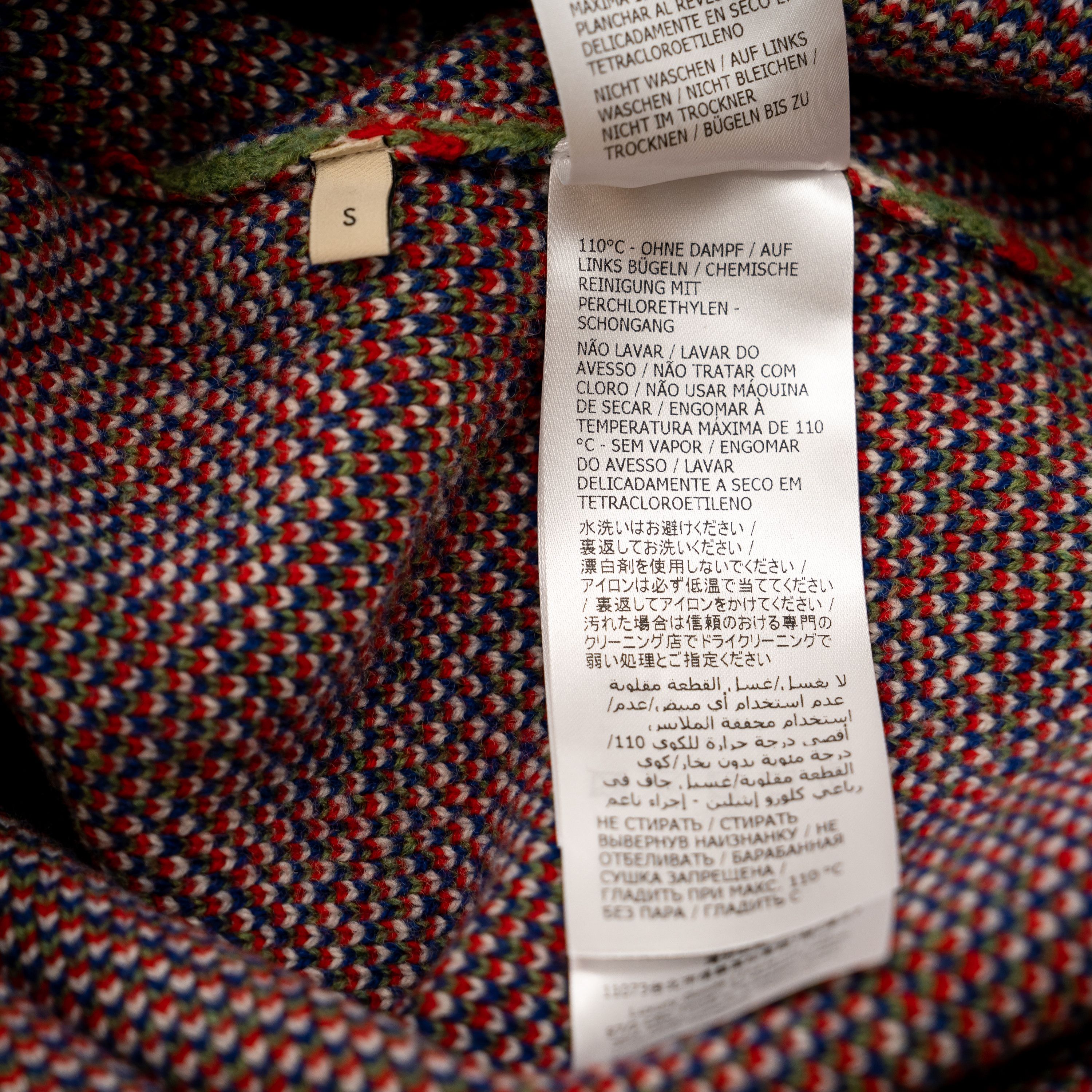 Gucci S - Gucci GG Check Knit Wool Sweater Neck Studs Green Size US S / EU 44-46 / 1 - 12 Thumbnail