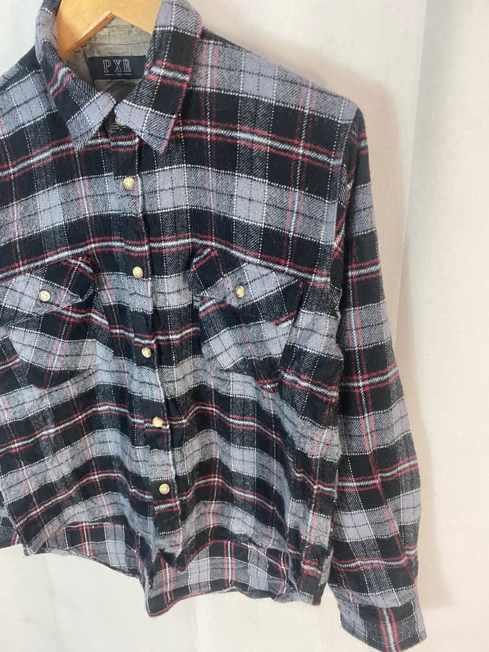 Flannel × Japanese Brand Unisex 🔥Pxr button up flannel shirt Size US S / EU 44-46 / 1 - 2 Thumbnail
