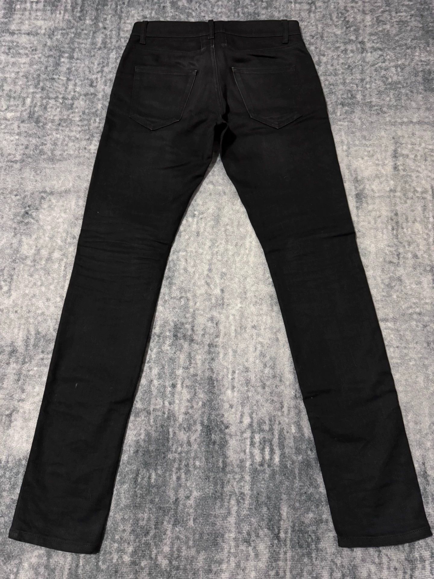 Saint Laurent Paris Authentic Saint Laurent SLP15FW Black Basic Denim Jeans Size US 29 - 2 Thumbnail