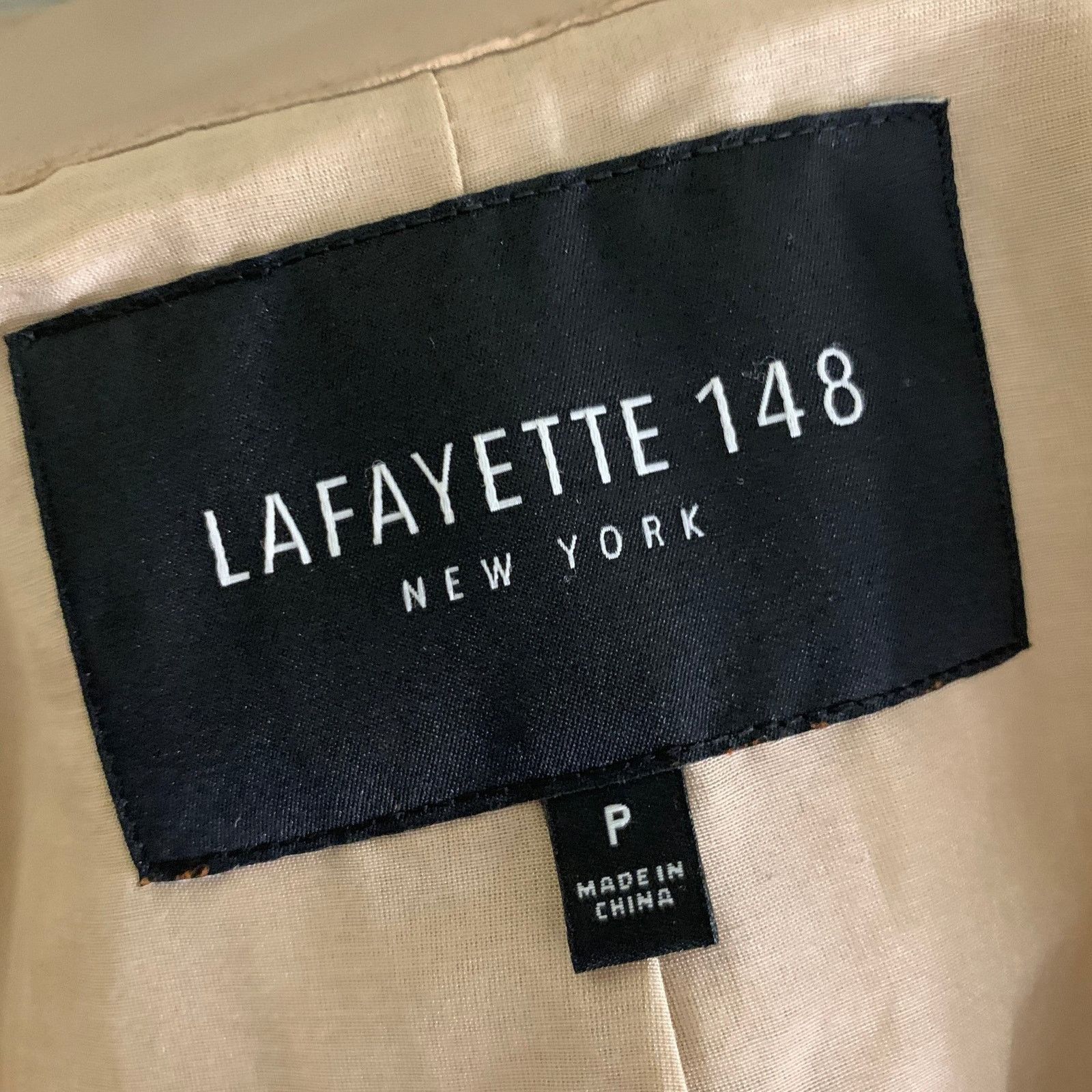 Lafayette 148 LAFAYETTE 148 S Tan Leather Lambskin Short Sleeve Jacket Size S / US 4 / IT 40 - 4 Thumbnail