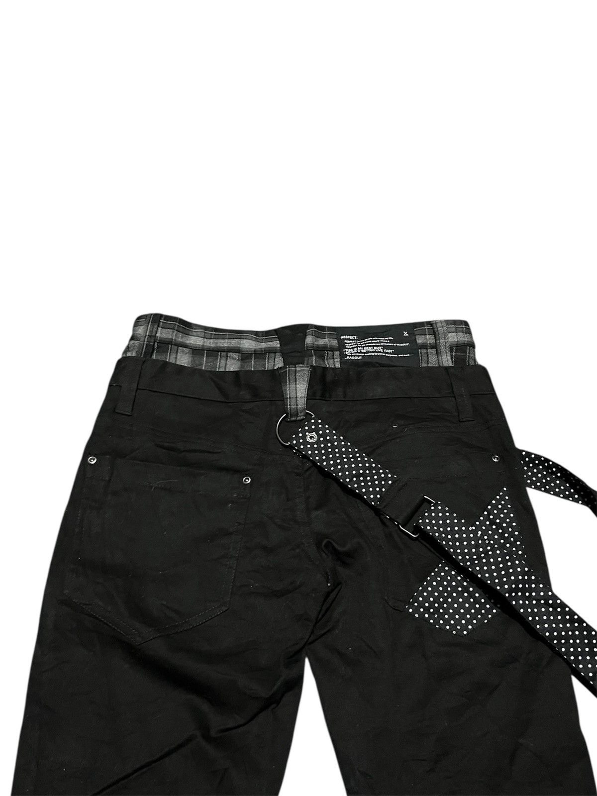 If Six Was Nine Black Double Waist Bondage Japan Pant Ragout Size US 29 - 5 Thumbnail