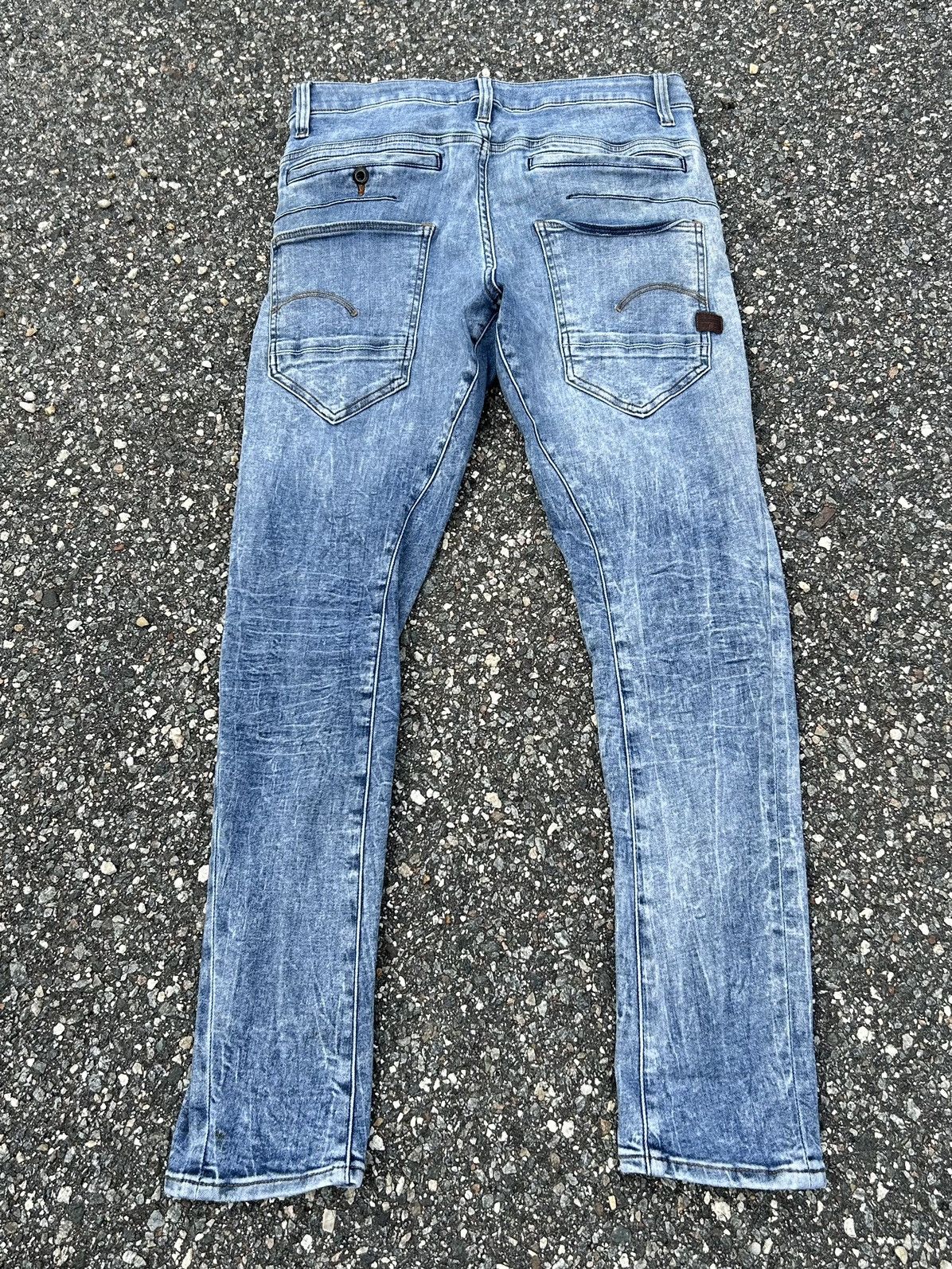 G-Star G Star Raw D- Staq 3D Super Slim Distressed Jeans Size US 30 / EU 46 - 2 Thumbnail