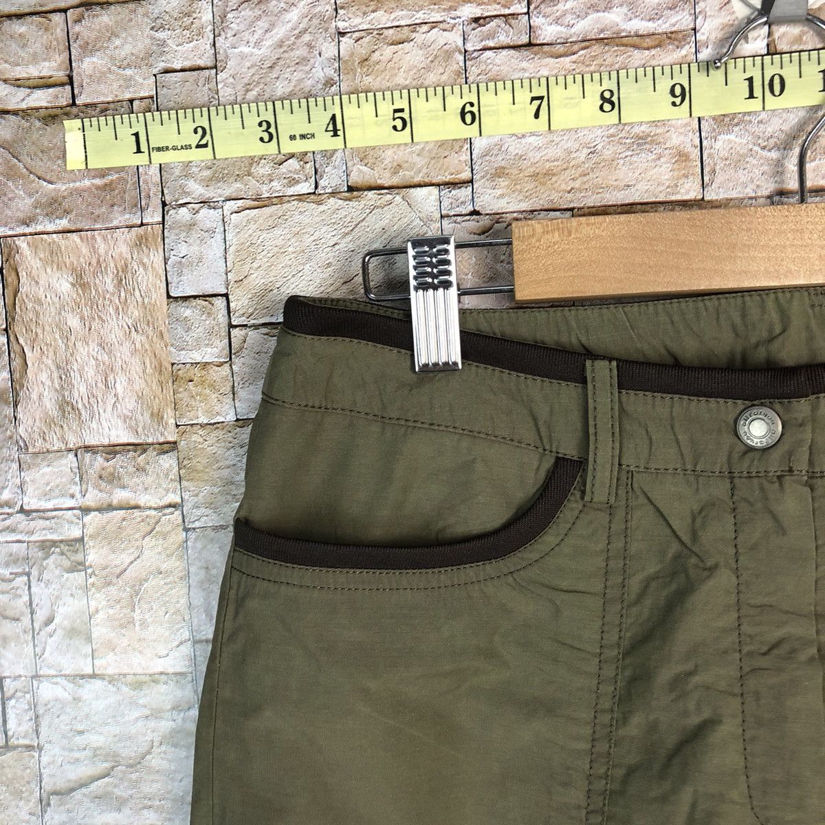 Japanese Brand All Ror You Green Cargo Multipocket Pants #A604 Size 28" / US 6 / IT 42 - 7 Thumbnail