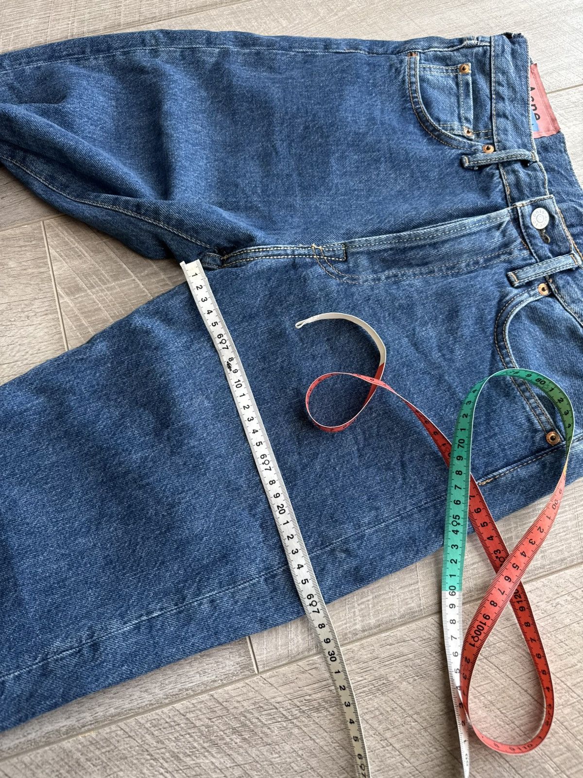 Acne Studios Acne Studios 1998 Dark Blue Trash B00021 29W 32L Size US 29 - 13 Thumbnail