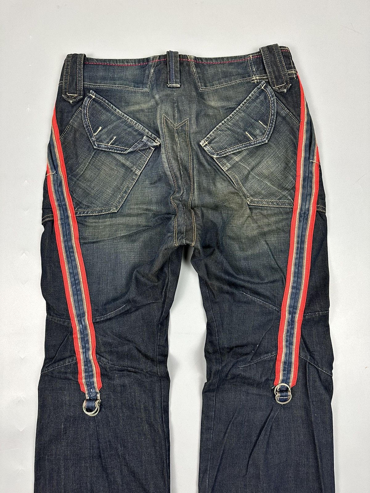Marithe + Francois Girbaud 🔥Rare🔥Vintage Marithe Francois Girbaud Bondage Flared Denim Size US 31 - 8 Thumbnail