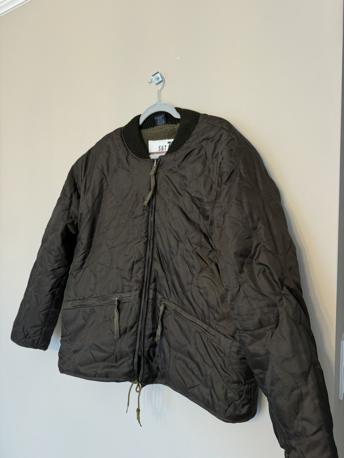 Vintage S & T 75 jacket army vintage avant garde usa 90s quilted Size US XL / EU 56 / 4 - 2 Thumbnail