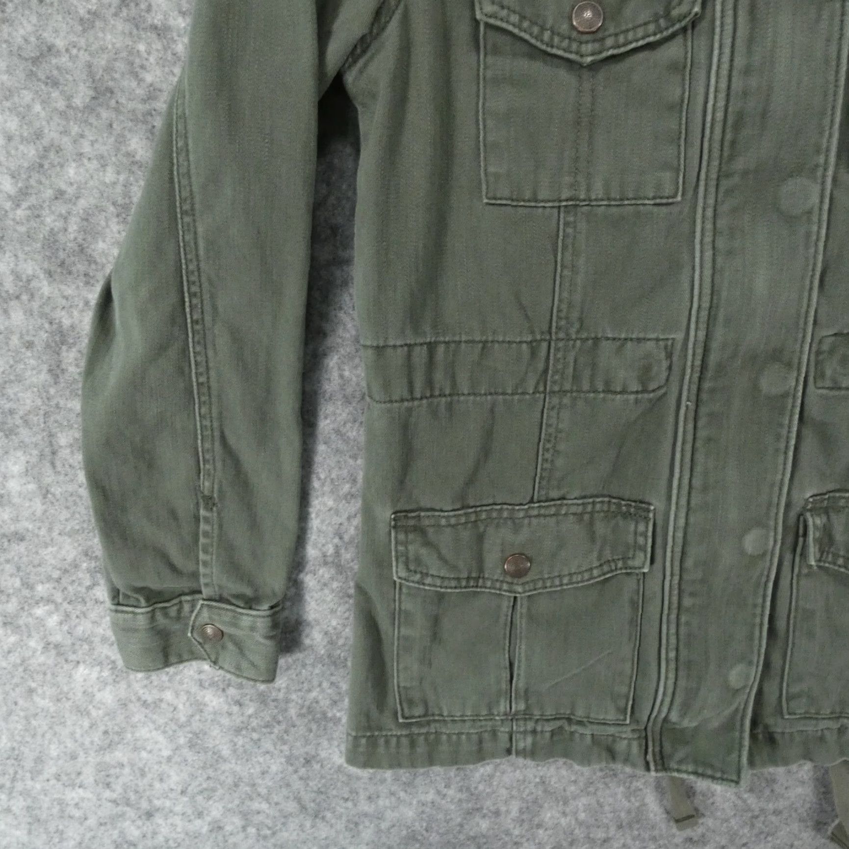 Levi's Levi's Jacket Womens Small Green Snap Over Full Zip Chore Coat Casual Size S / US 4 / IT 40 - 4 Thumbnail
