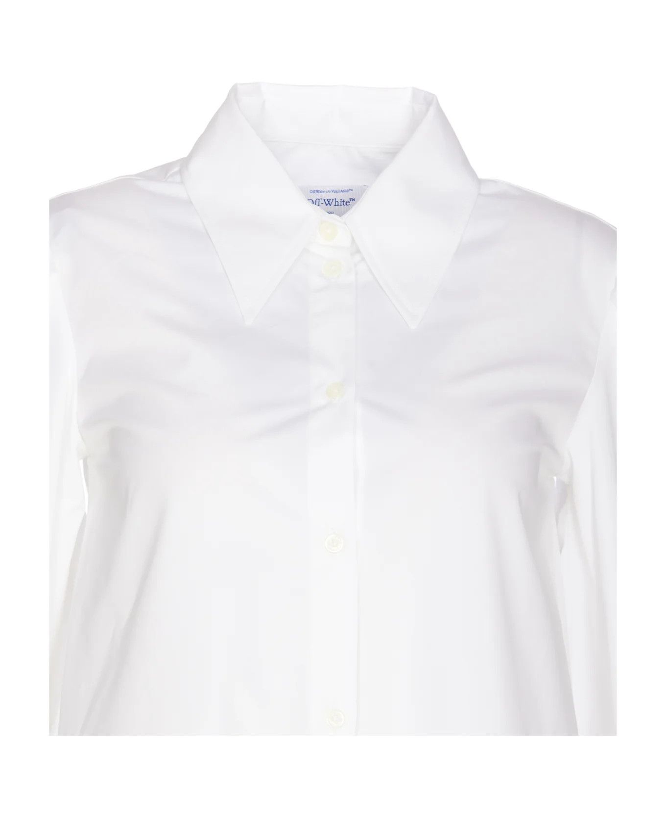 Off-White o1y1225 Mini Dress in White Size M / US 6-8 / IT 42-44 - 4 Thumbnail