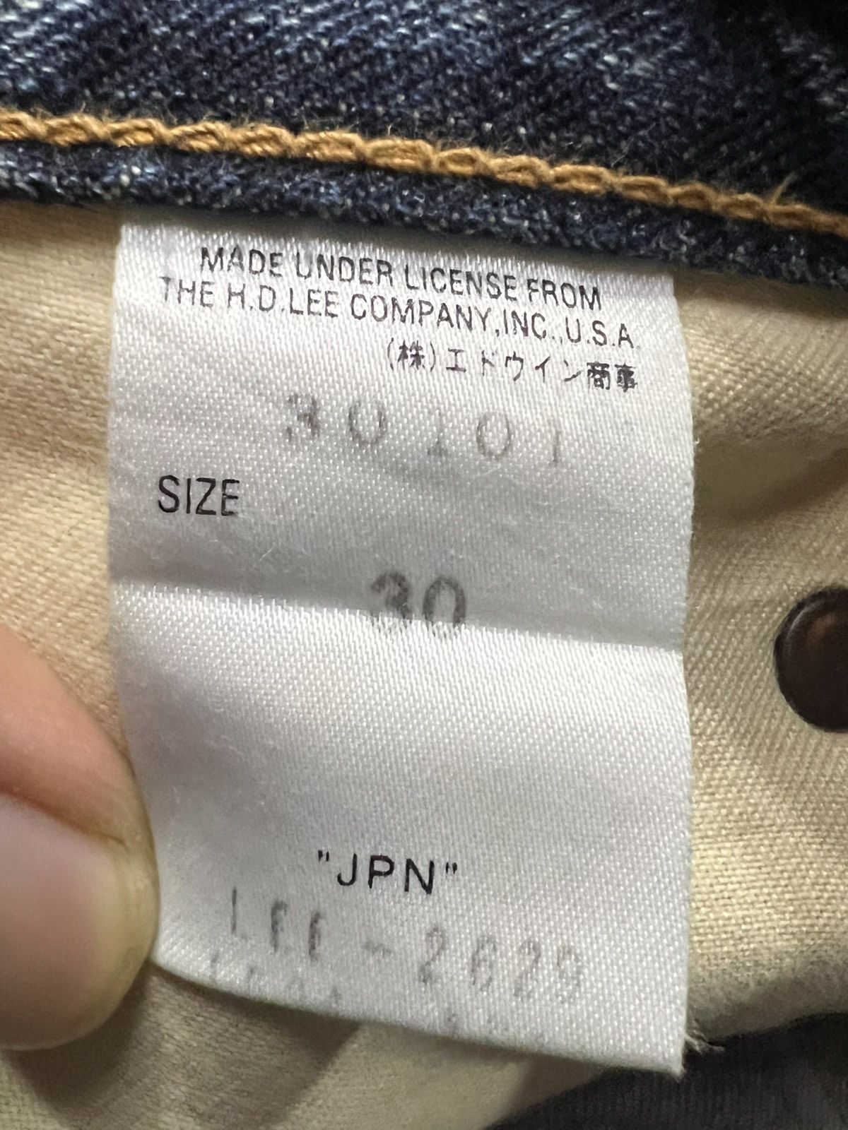 Lee VTG LEE riders union made jeans zipper Size US 31 - 13 Thumbnail