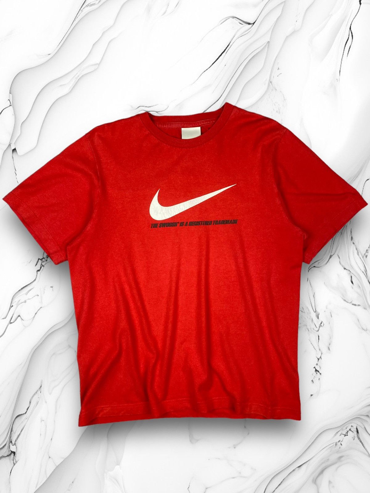 Nike × Vintage Vintage Nike Swoosh Drill T Shirt Size M Size US M / EU 48-50 / 2 - 1 Thumbnail