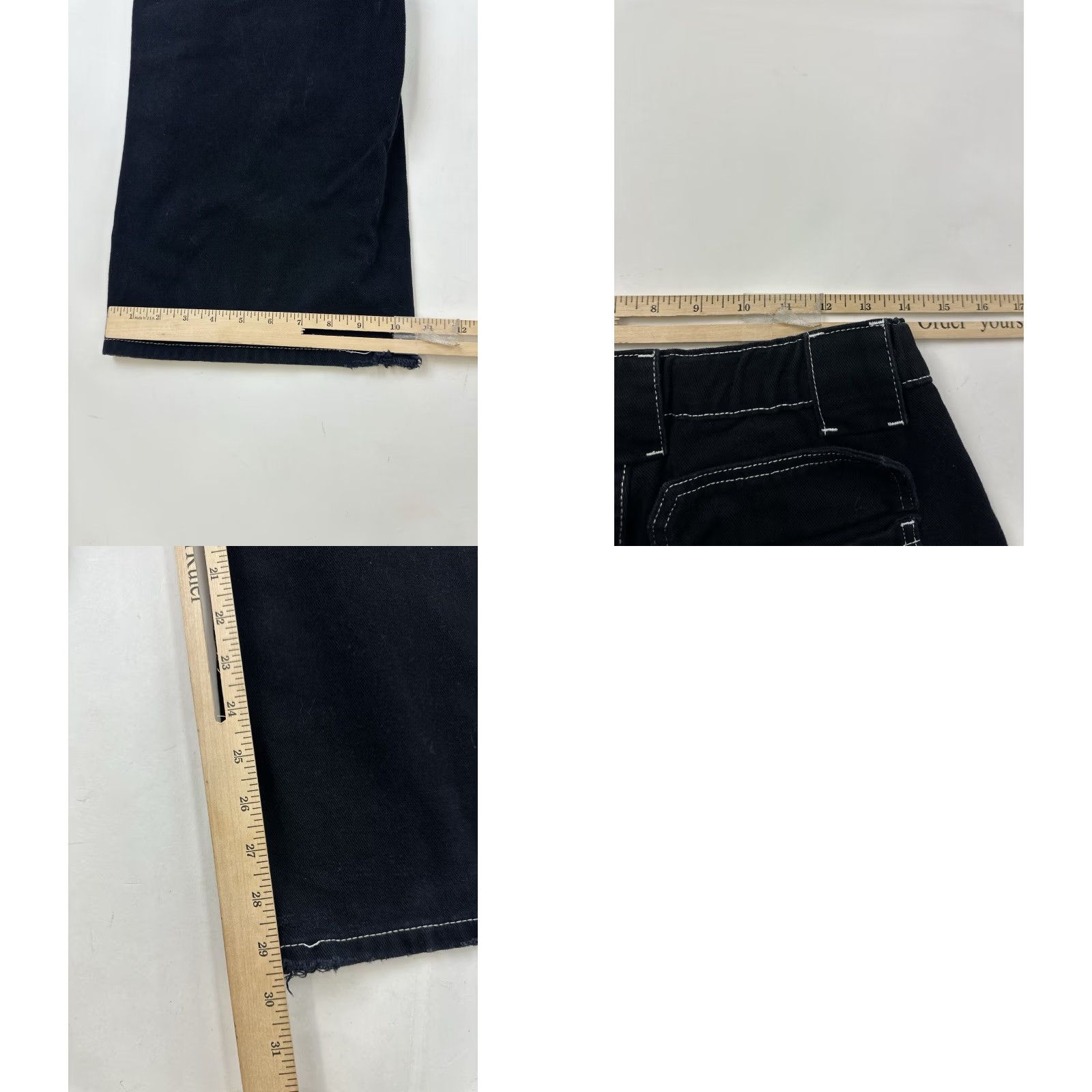 Rsq RSQ Pants Women Cargo Black 25 Wide-Leg Cotton Canvas Baggy Tilly’s RSQ Pants Women’s 25 Black Cargo Baggy Size 42" / US 20 - 8 Thumbnail