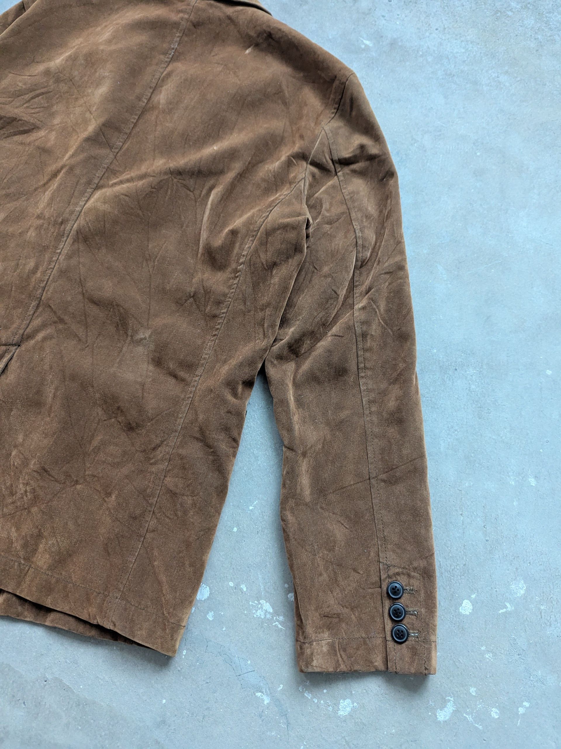 Japanese Brand × Velvet × Vintage Vintage 1990s Velvet Blazer Brown by Pazzo Size US M / EU 48-50 / 2 - 13 Thumbnail
