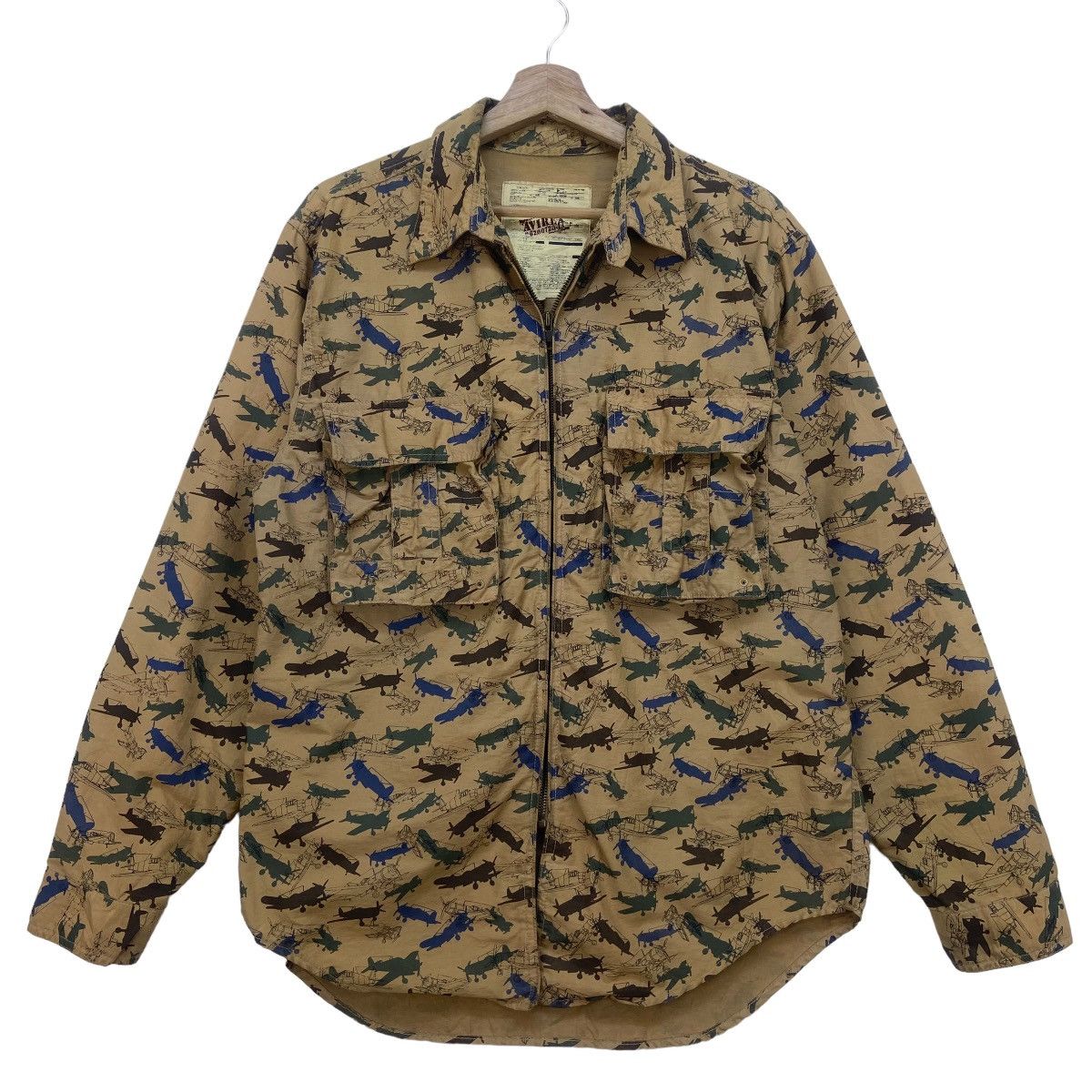 Avirex Avirex Fighter Aircraft Raptor Eagle Full Print Light Jacket Size US S / EU 44-46 / 1 - 2 Thumbnail