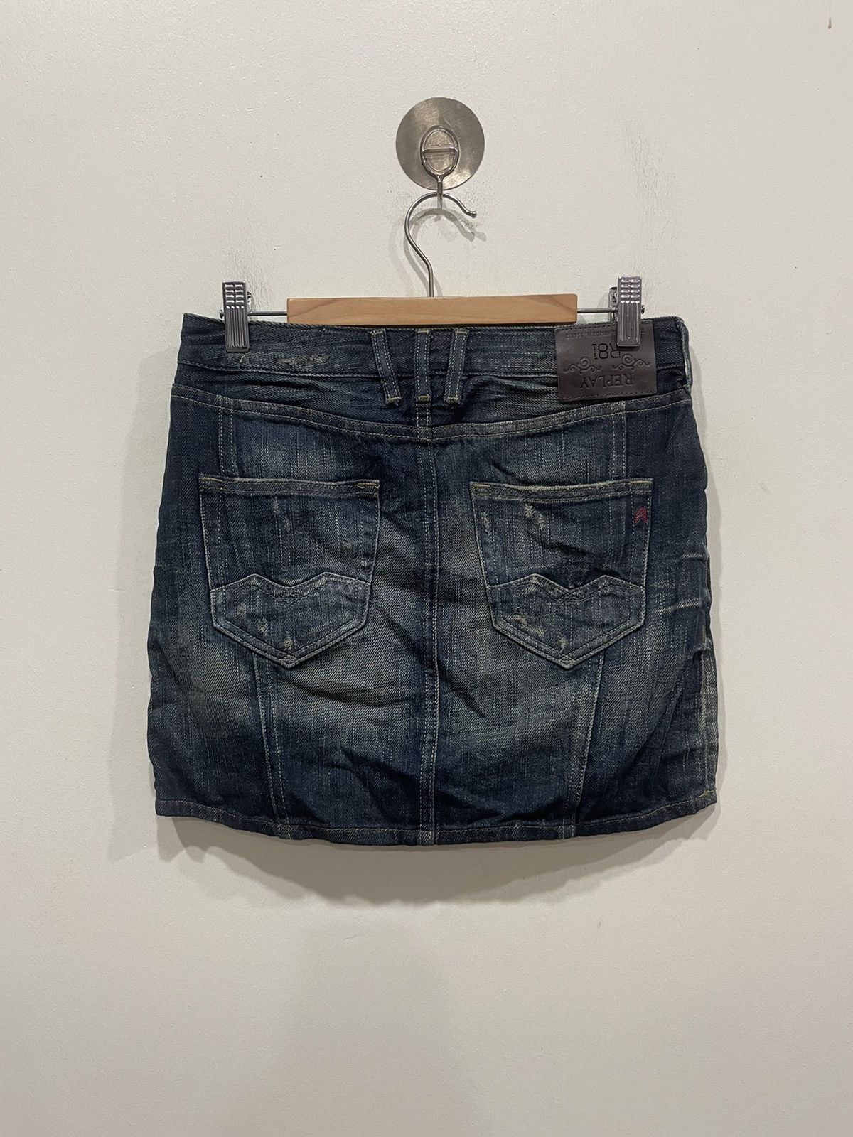 Replay Replay Blue Jeans mini Skirt Size 26" / US 2 / IT 38 - 2 Thumbnail