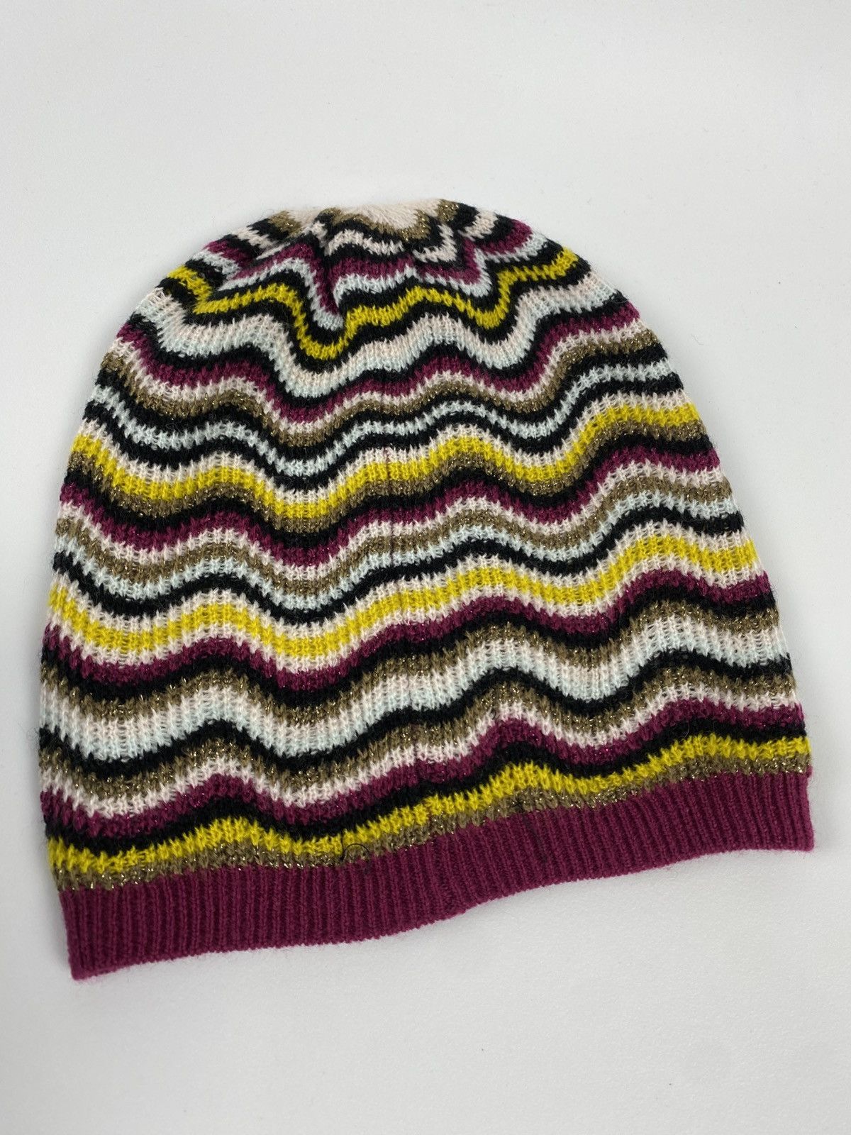 Missoni Missoni Lindex Striped Multicolor Beanie Hat Wool-Acrylic Size ONE SIZE - 6 Thumbnail