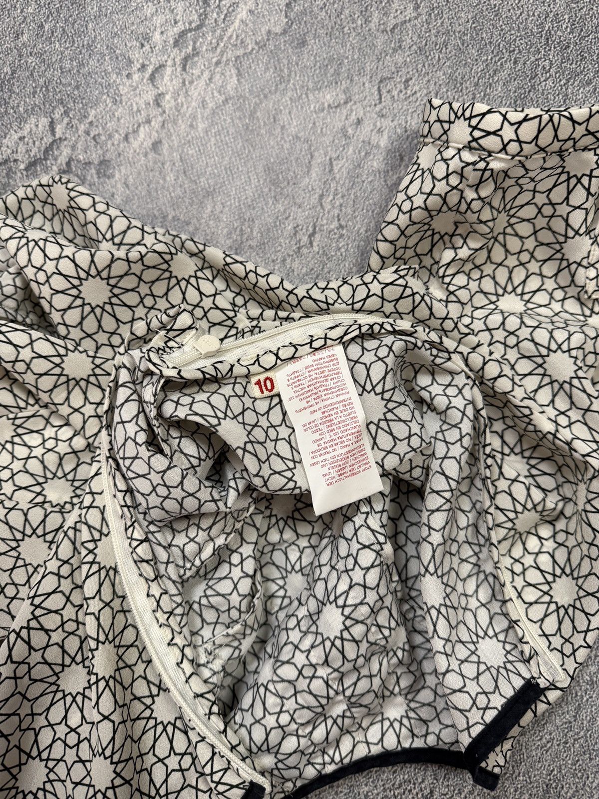Marni Marni Geometric Print Top Ruffle Front Dress Size L / US 10 / IT 46 - 9 Thumbnail