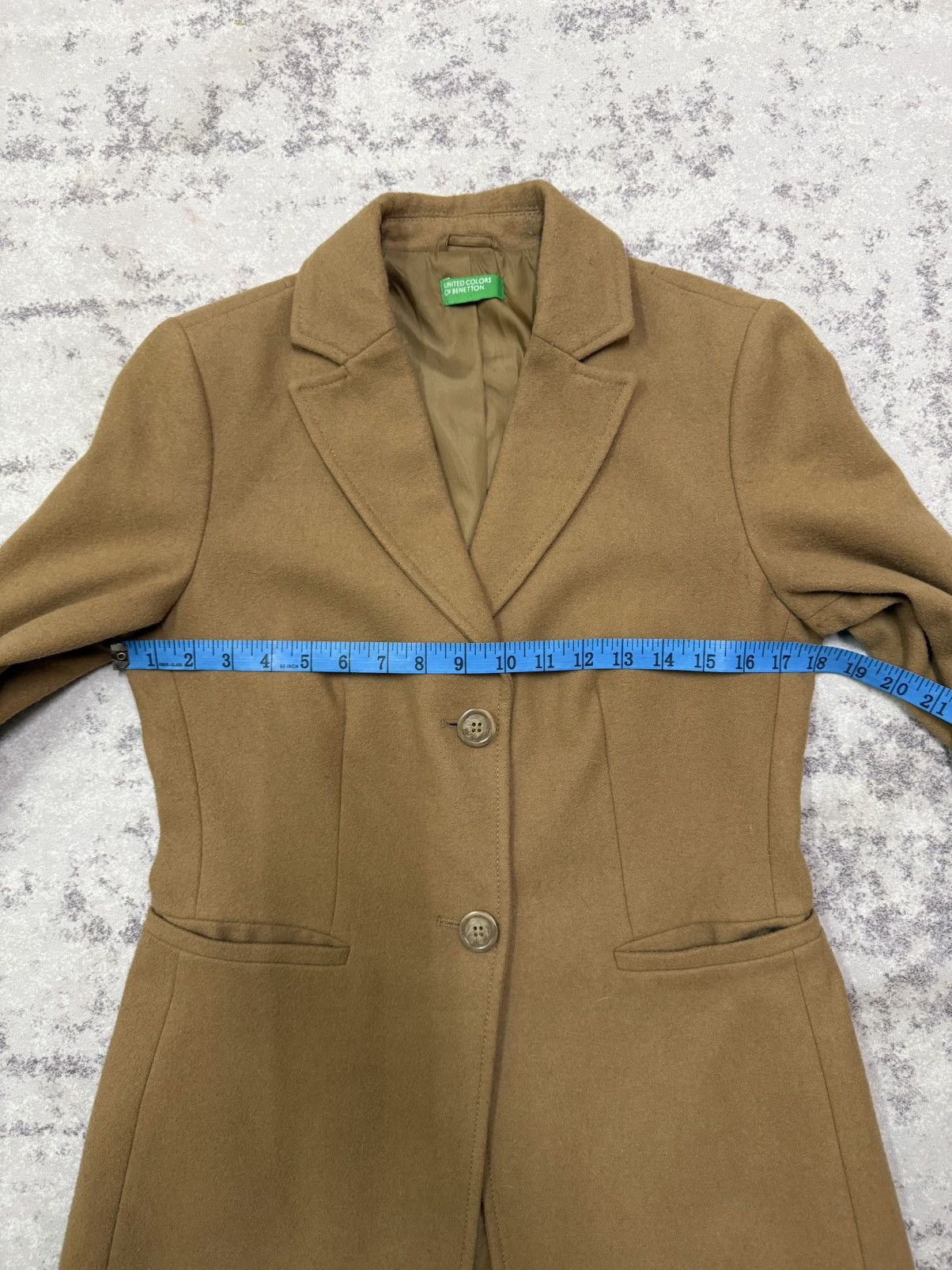 United Colors Of Benetton United Colors of Benetton Long Coat Wool Jacket Size US S / EU 44-46 / 1 - 17 Thumbnail