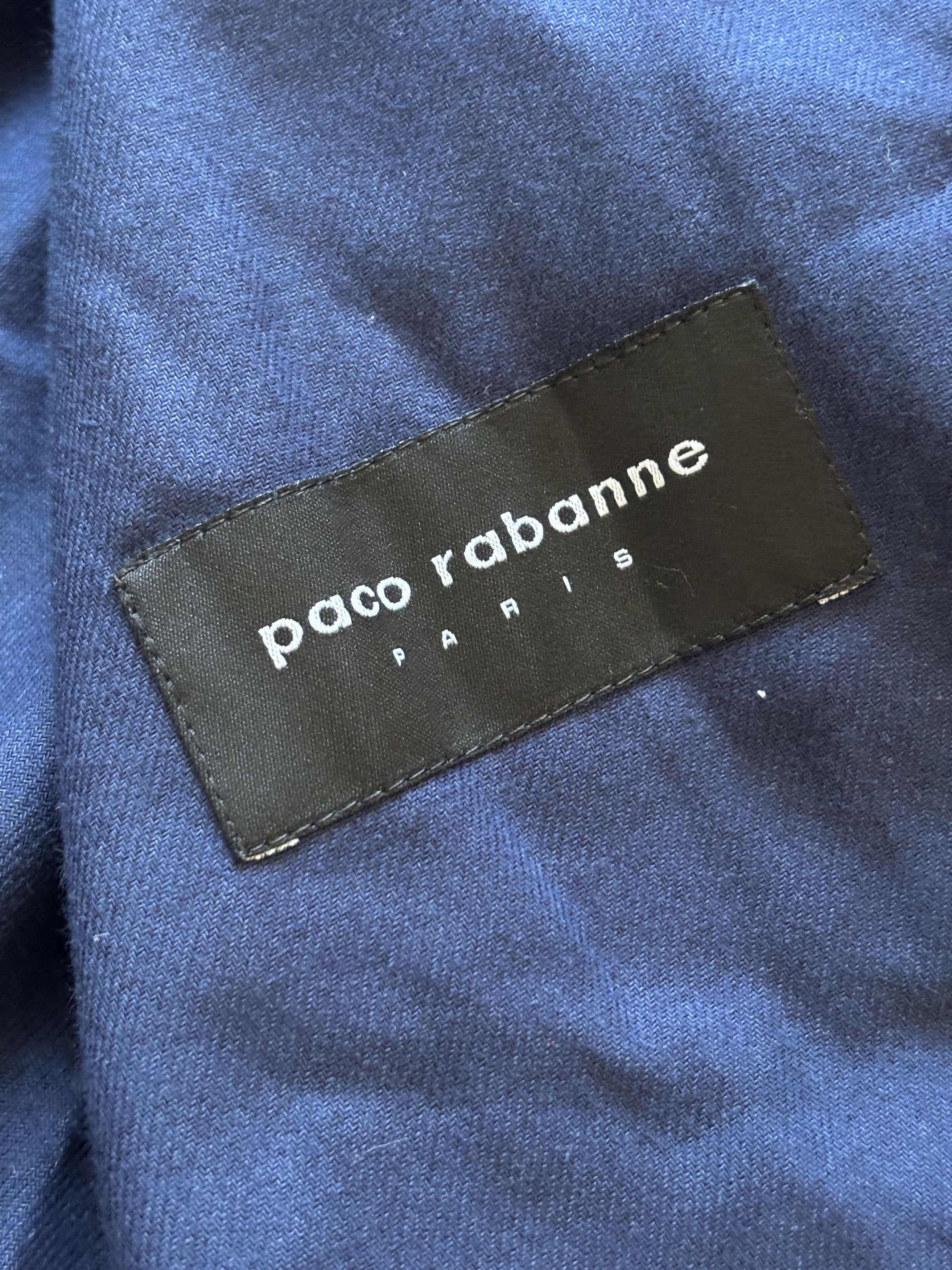 H&M × Paco Rabanne Paco Rabanne Trench 80s-90s Long Coat Vintage Double Layer Size US XL / EU 56 / 4 - 4 Thumbnail