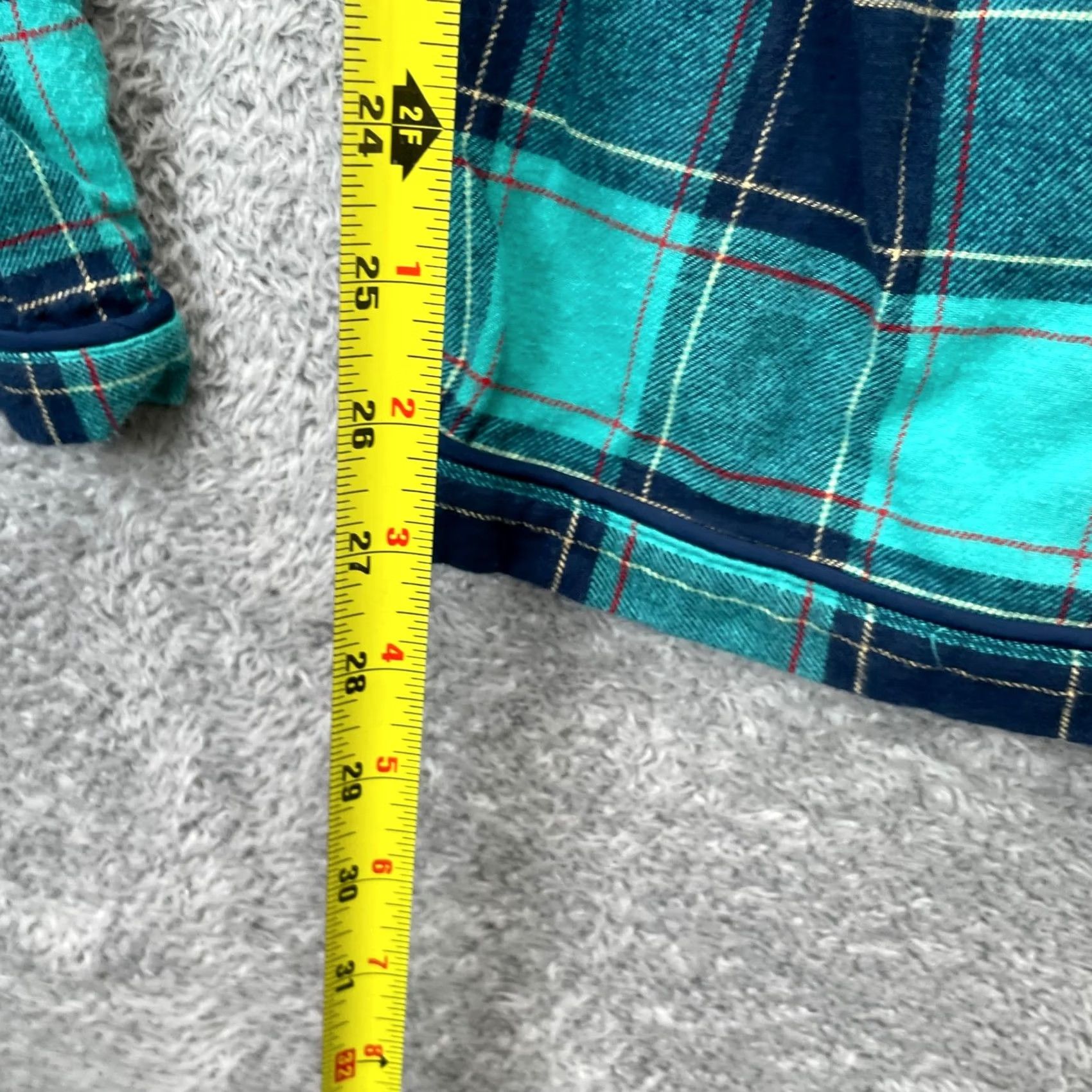 Lands' End Lands' End Pants Womens Medium Green Plaid Cotton Flannel Drawstring Pajama Bottoms Mens? Womens? Size 32" / US 10 / IT 46 - 6 Thumbnail