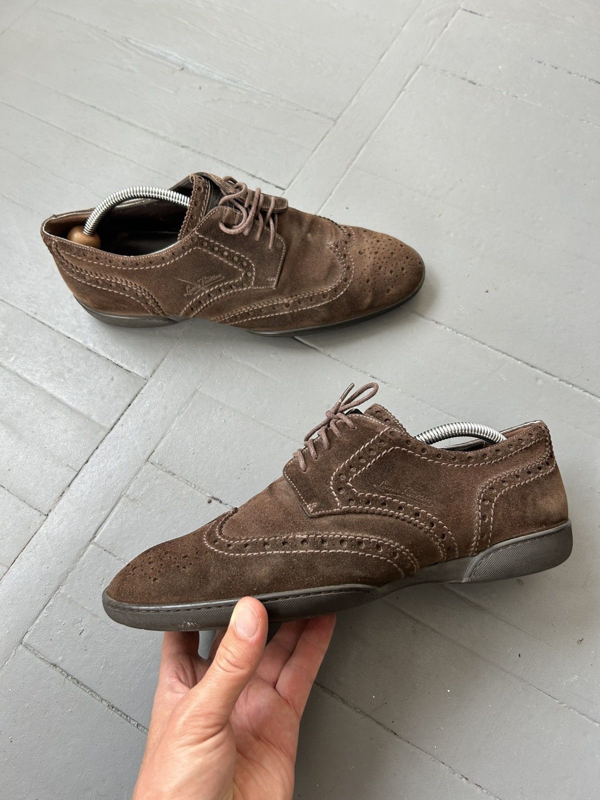 Louis Vuitton Louise Vuitton suede loafers sneakers Size US 9 / EU 42 - 1 Thumbnail