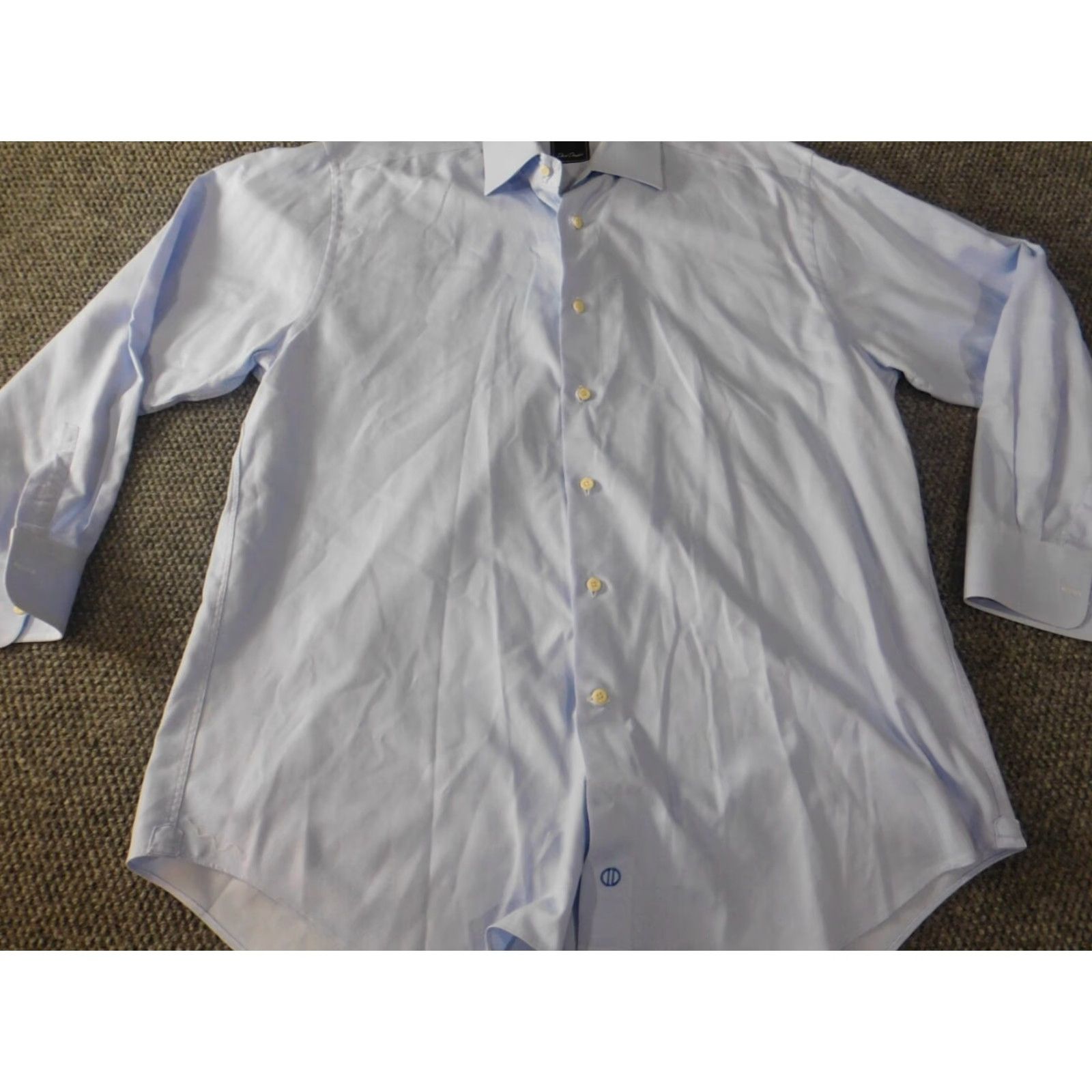 David Donahue David Donahue Dress Shirt Mens 16.5 Blue Cotton Classic Regular Long Sleeve Button-Down Collared Breathable Non-Iron Casual Vintage No N/A Size US XL / EU 56 / 4 - 2 Thumbnail
