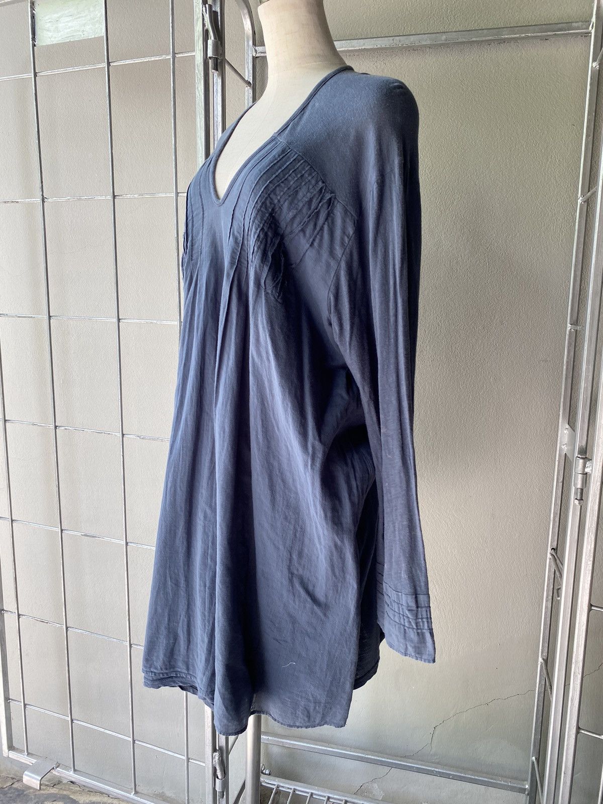 Issey Miyake Plantation Blue Pintuck Dress Size ONE SIZE - 6 Thumbnail