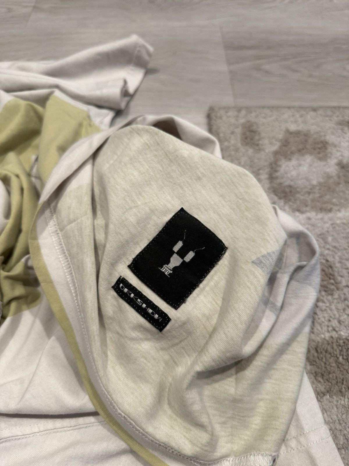 Rick Owens Drkshdw s/s 2019 milk/dark lime jumbo tee!! Size US M / EU 48-50 / 2 - 8 Thumbnail