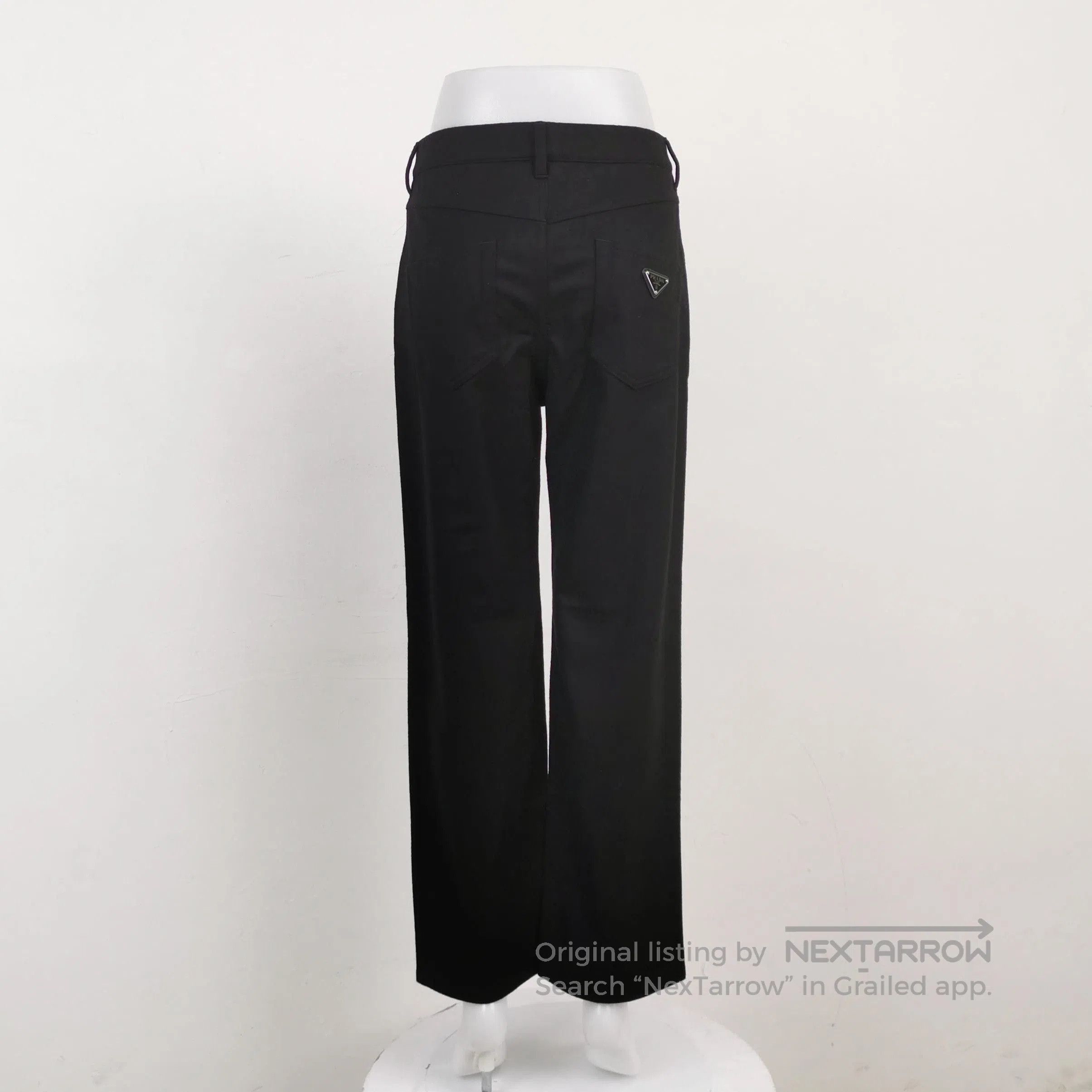 Prada Prada Wool Blend Black Straight. Size 35" - 2 Thumbnail