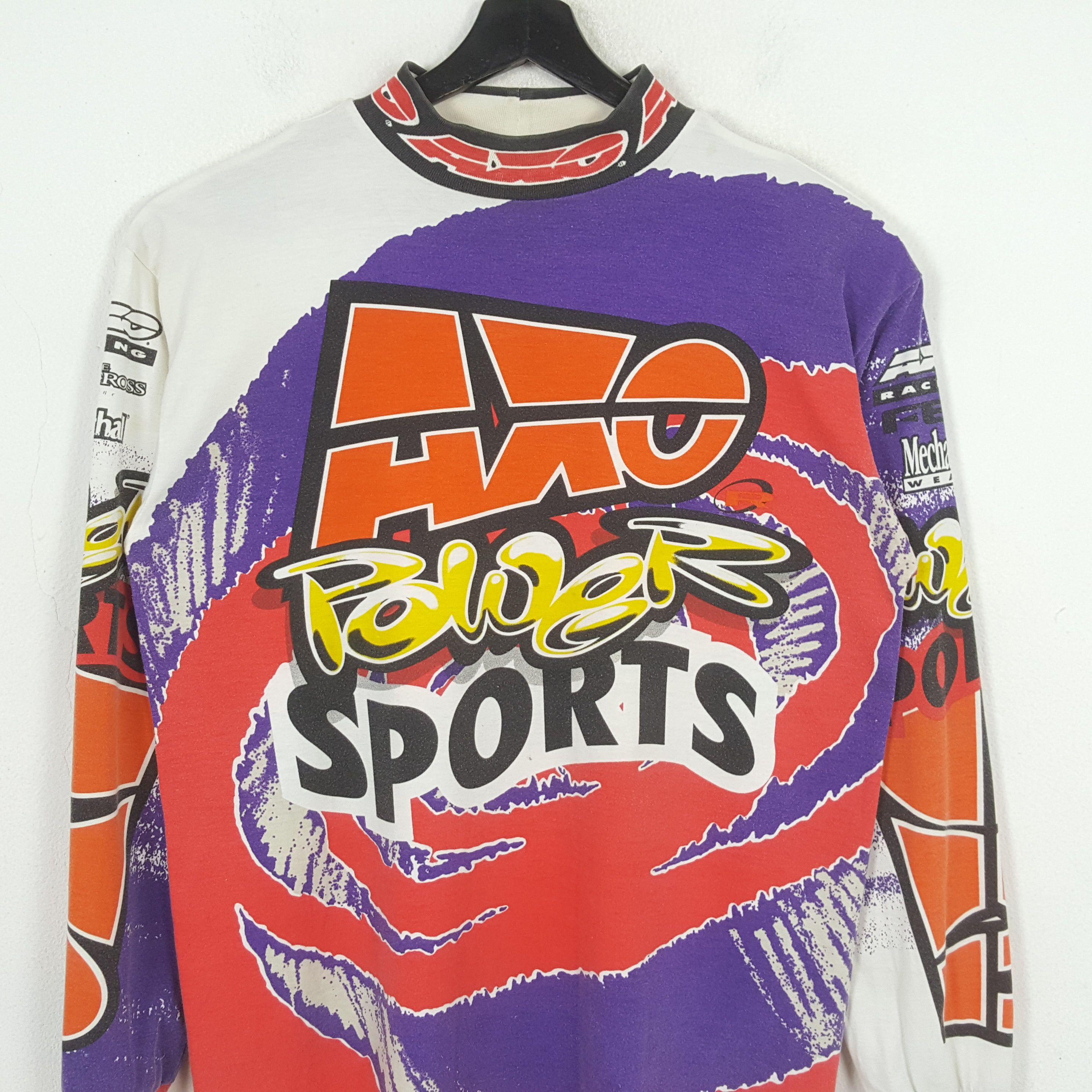 Vintage AXO POWER SPORTS Motocross Racing Style Tshirt C276N78 Size US L / EU 52-54 / 3 - 2 Thumbnail