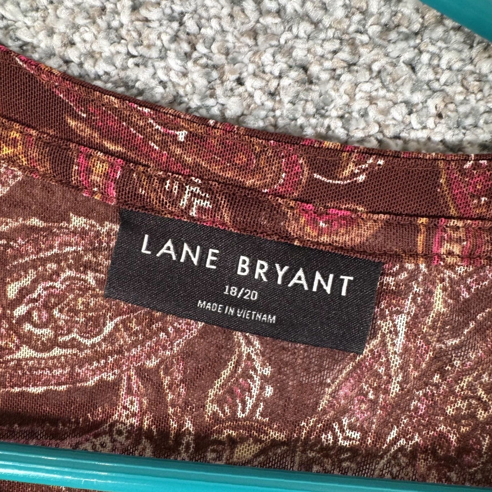 Vintage Lane Bryant Top Size 18/20 Rust Paisley Peasant Boho Romantic Office Chic Fall Size XXL / US 16-18 / IT 52-54 - 5 Thumbnail
